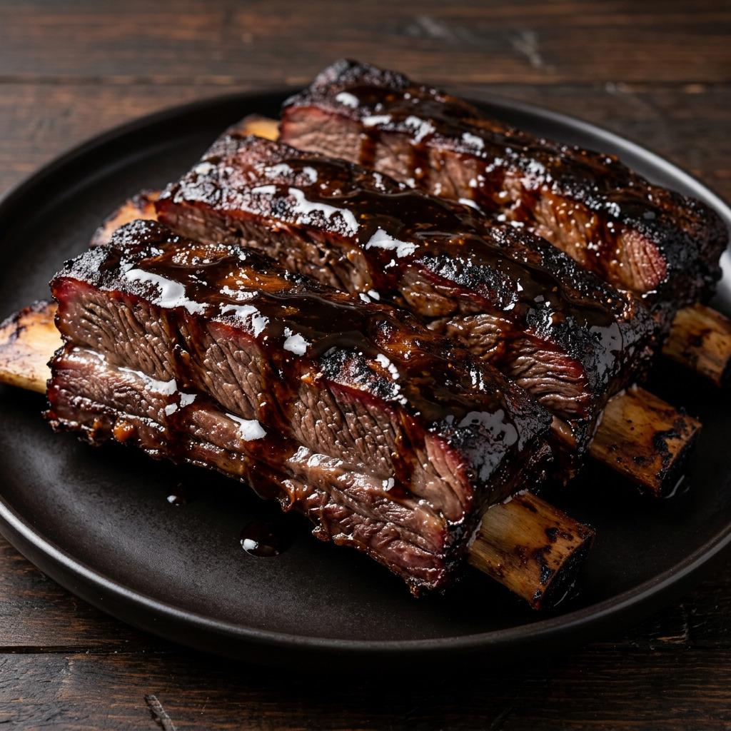 Geräucherte Cola-Rinderrippen vom Braai