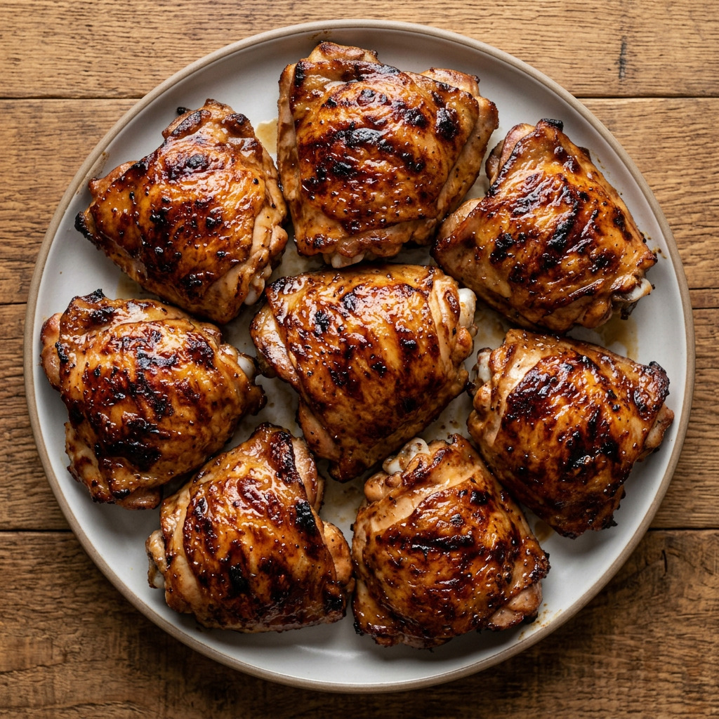 Hähnchenschenkel mit Shoyu-Marinade vom Grill