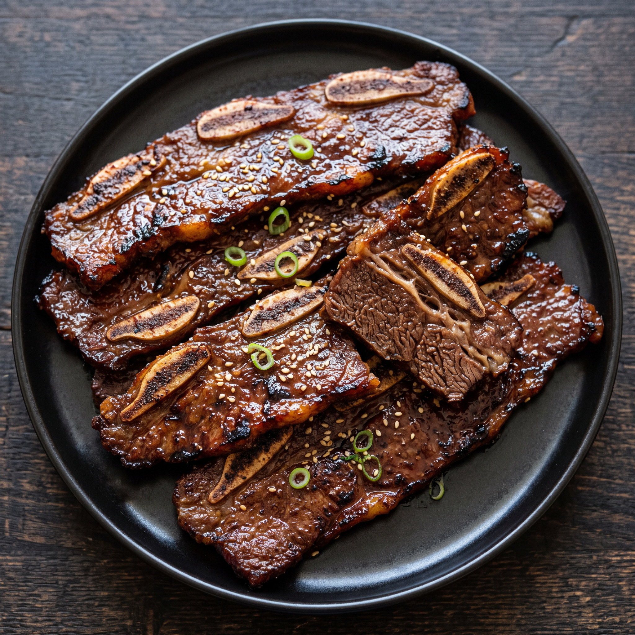 Hawaii-style Kalbi-Rippchen: kurz, heiß, karamellisiert