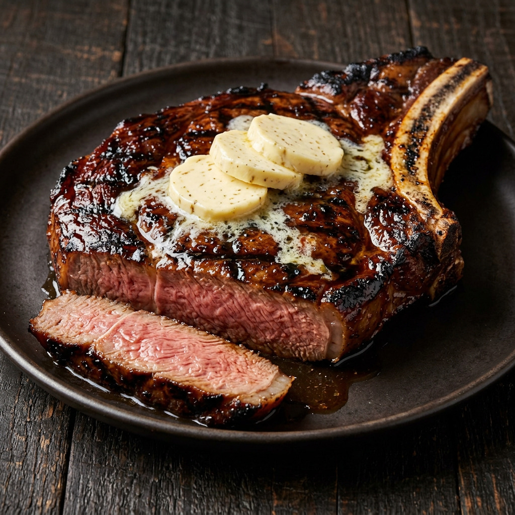 Hawaiian Rib-Eye Steak vom Zweizonengrill