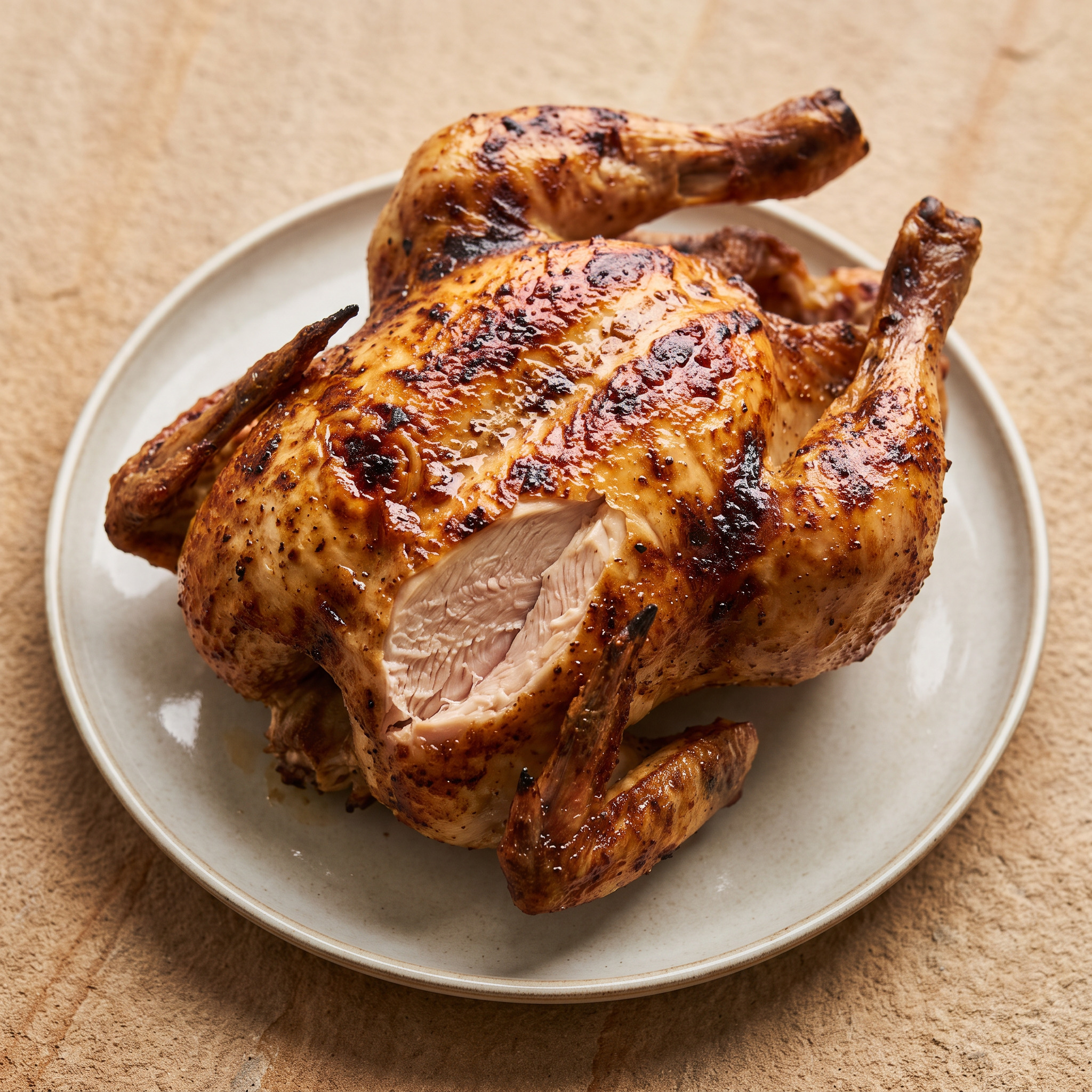 Hessisches Hähnchen mit Apfelwein vom Grill
