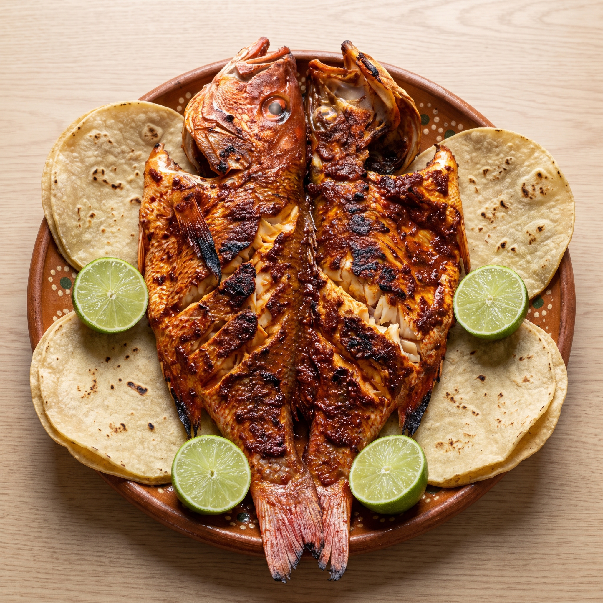 Huachinango mit Guajillo-Adobo