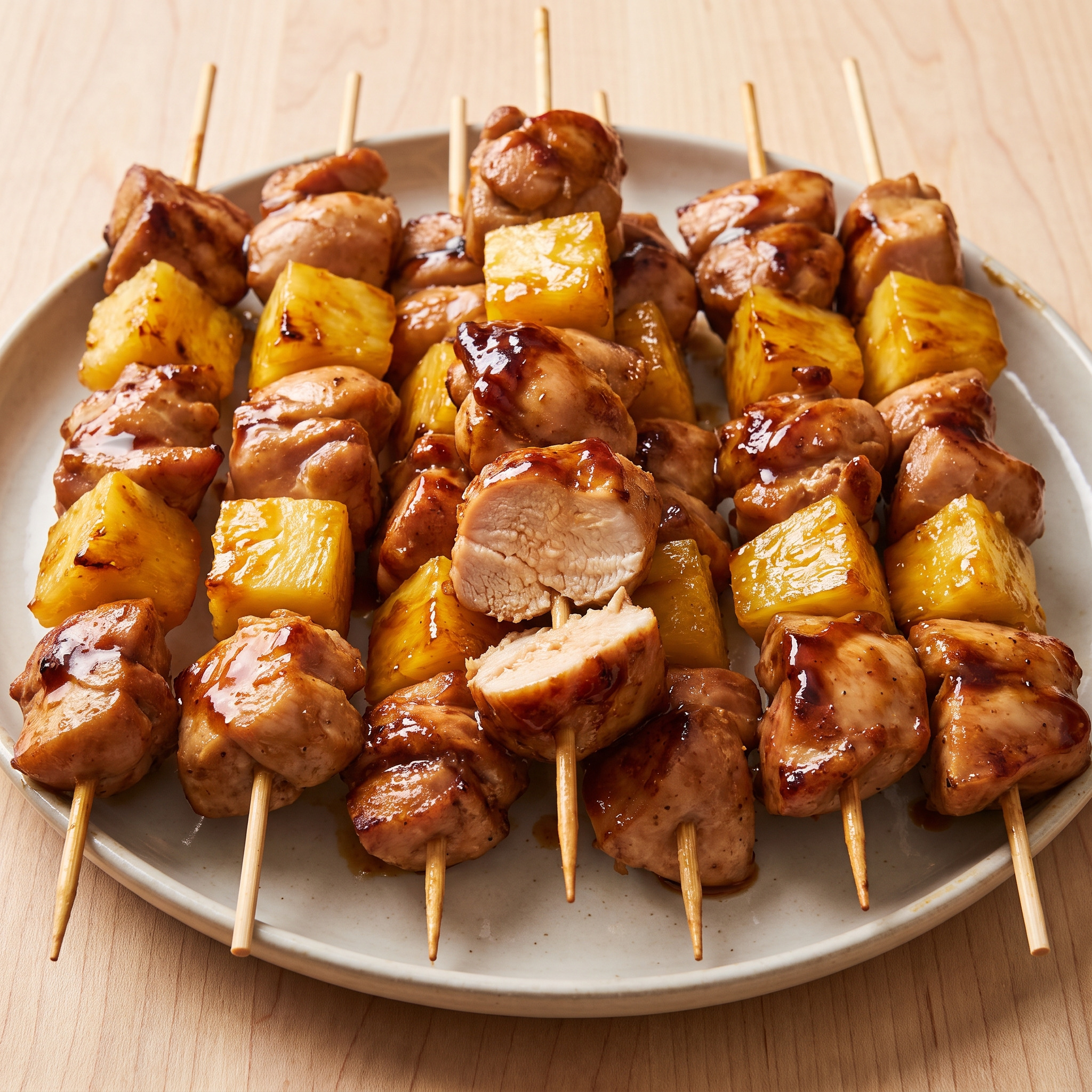 Huli-Huli-Hähnchenspieße mit Ananas