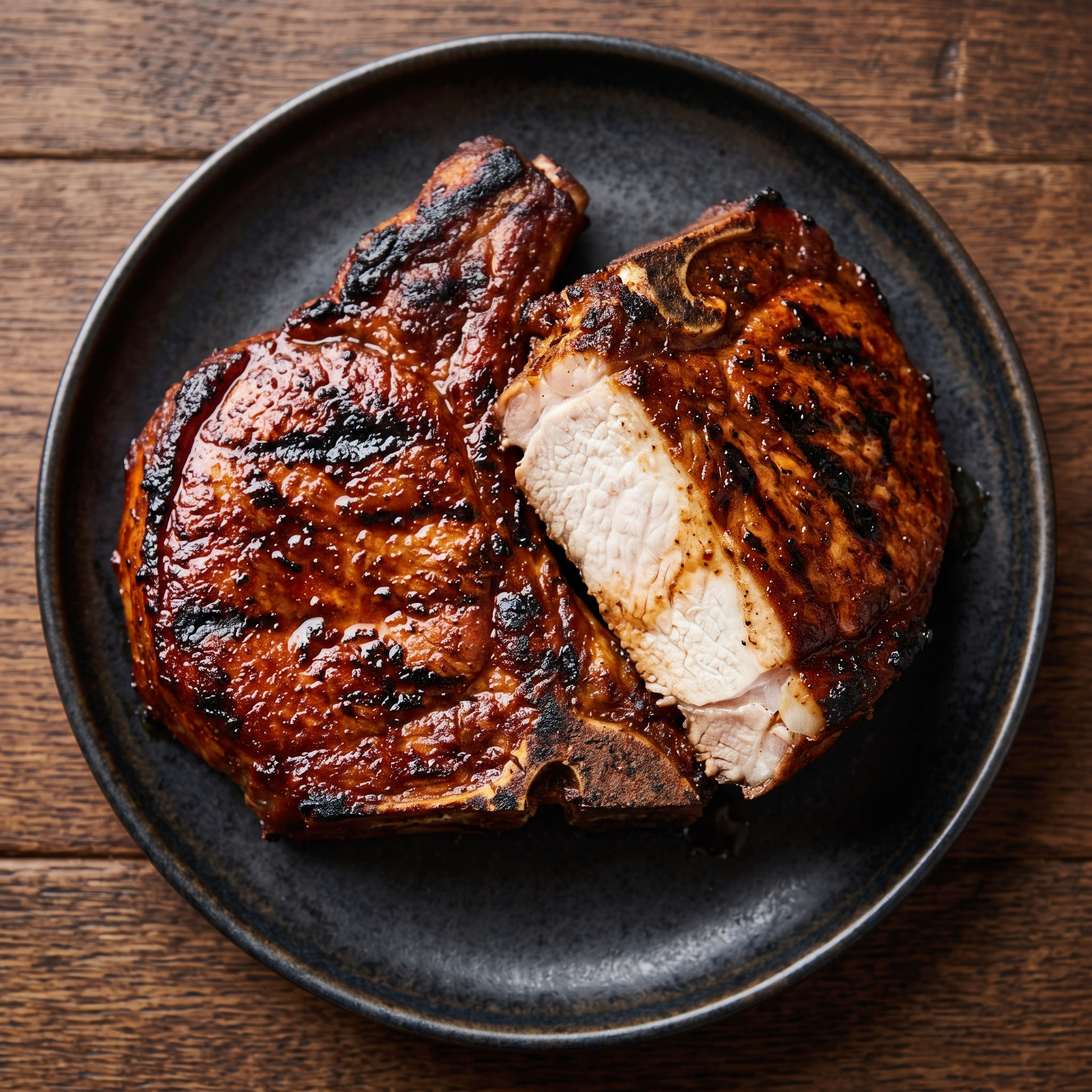 Jamaikanische Jerk-Schweinekoteletts vom Grill