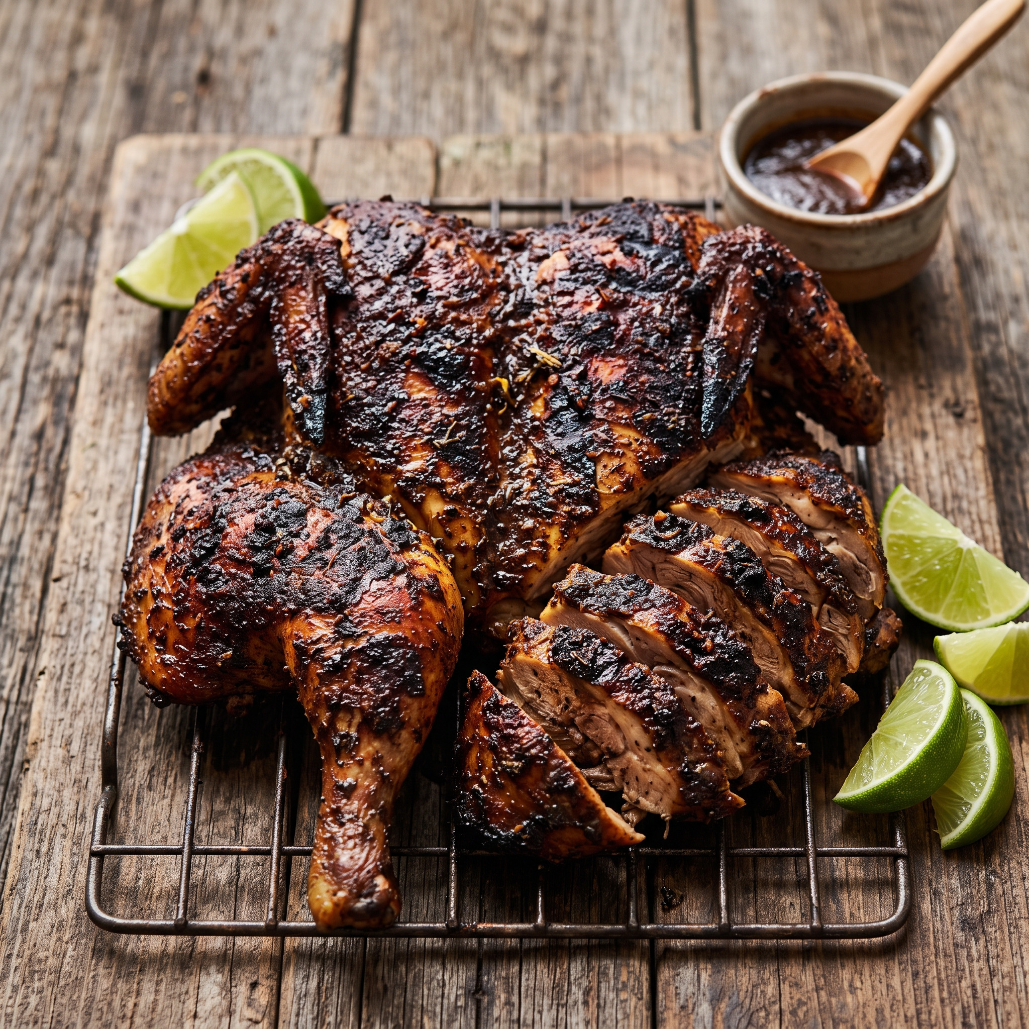 Jerk-Hähnchen mit Pimentorauch