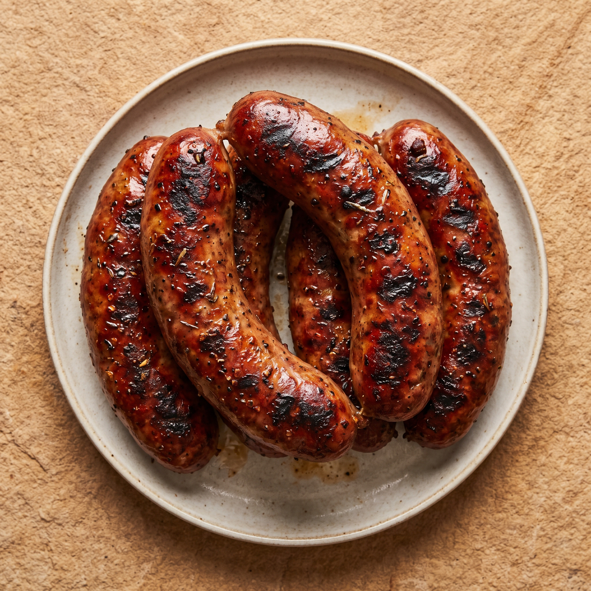 Jerk-Sausage aus Schweinefleisch vom Grill