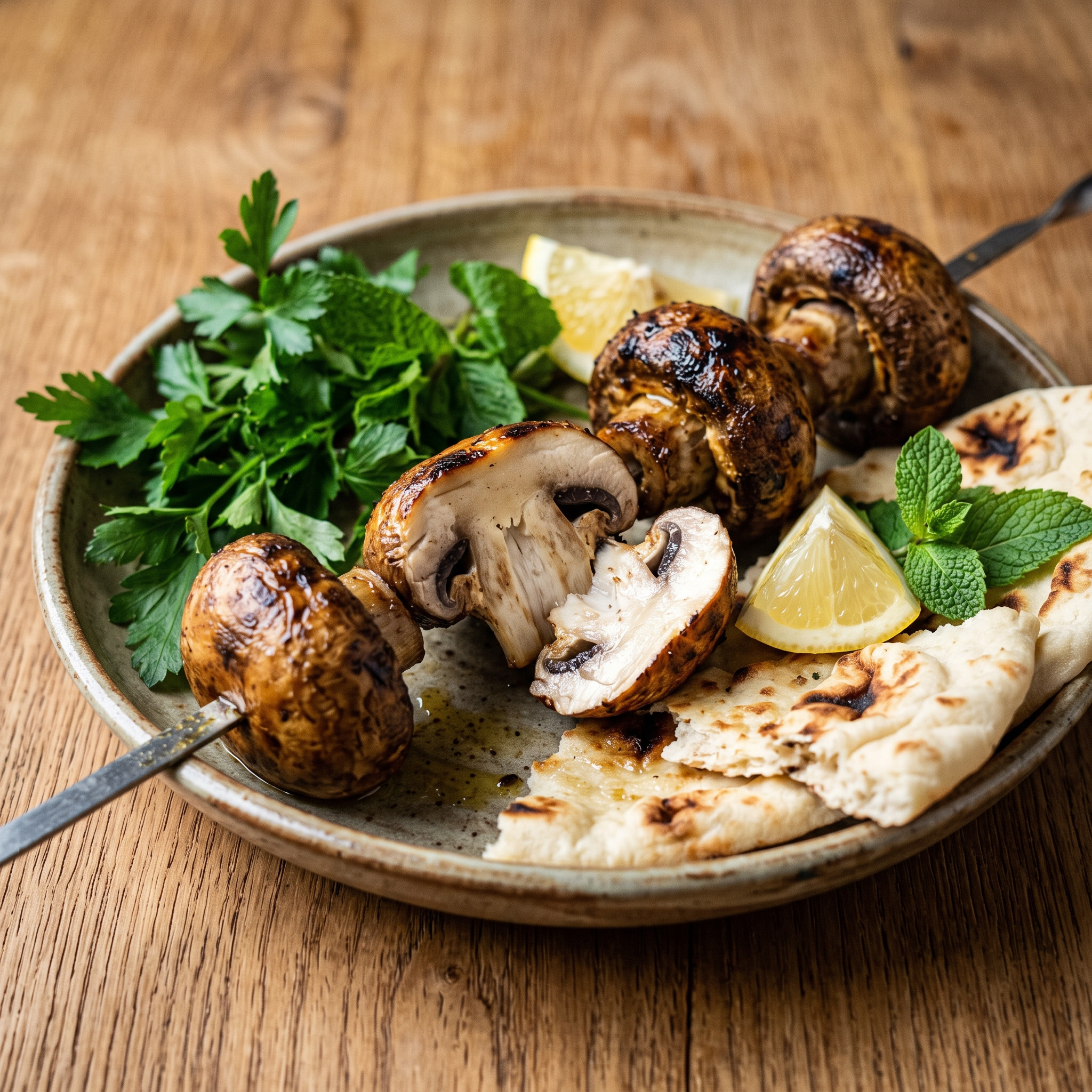 Kabab-e Gharch vom Holzkohlegrill