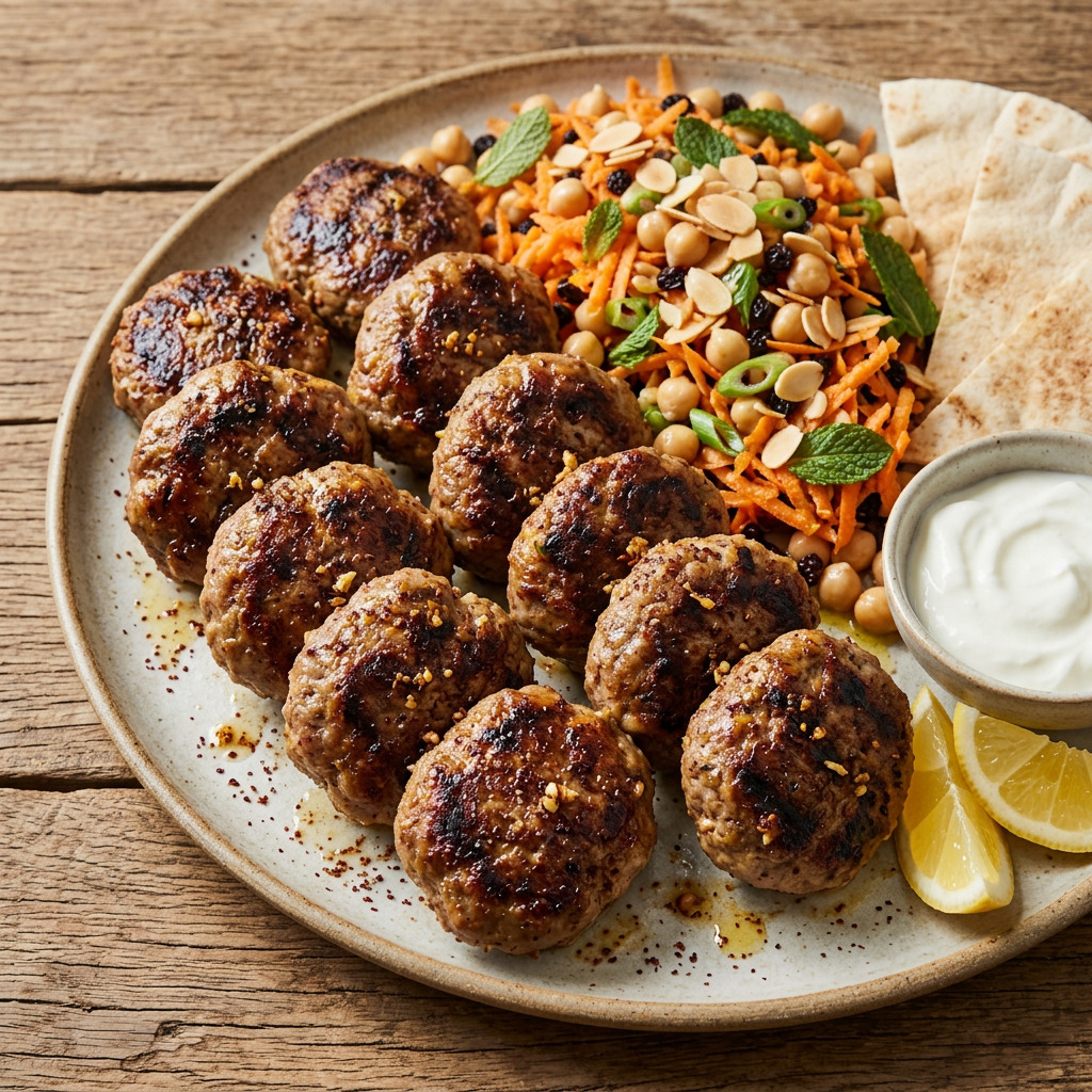 Würzige Grill-Patties mit säuerlicher Sumachnote