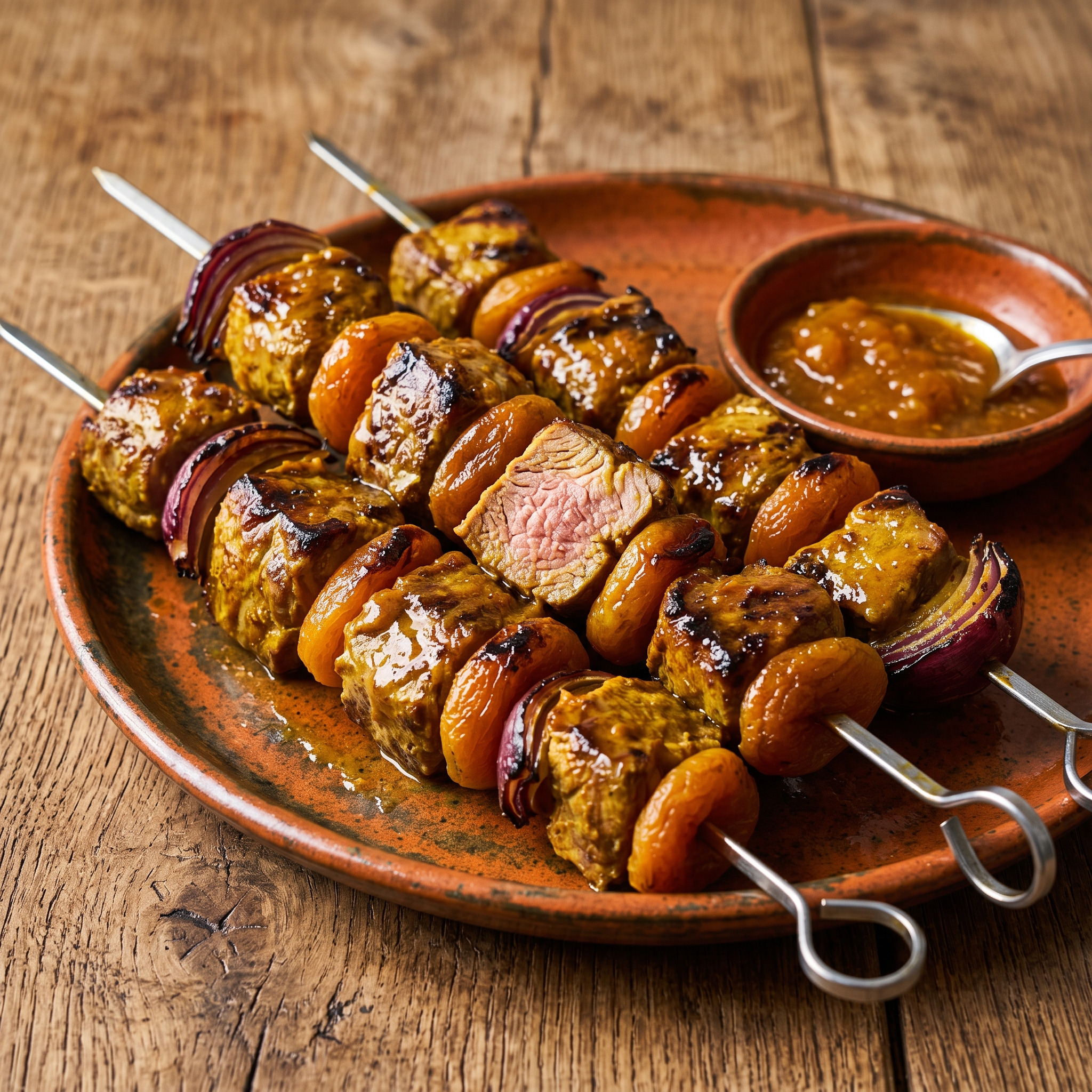 Lamm-Sosaties mit Aprikosen