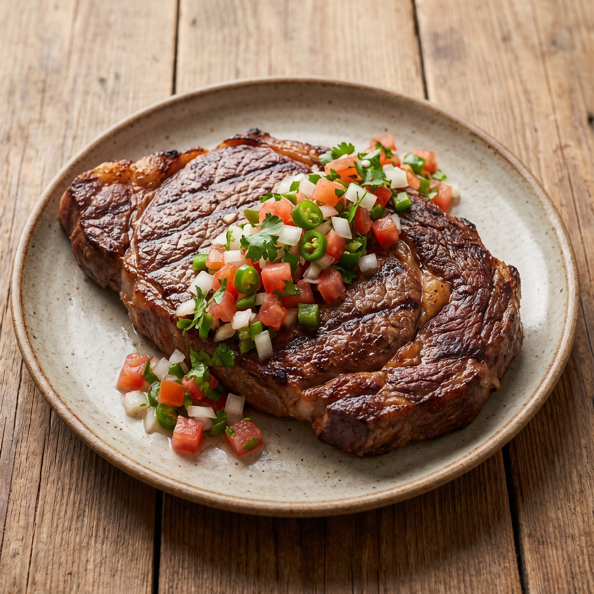 Kräftige Kruste, frisches Pebre