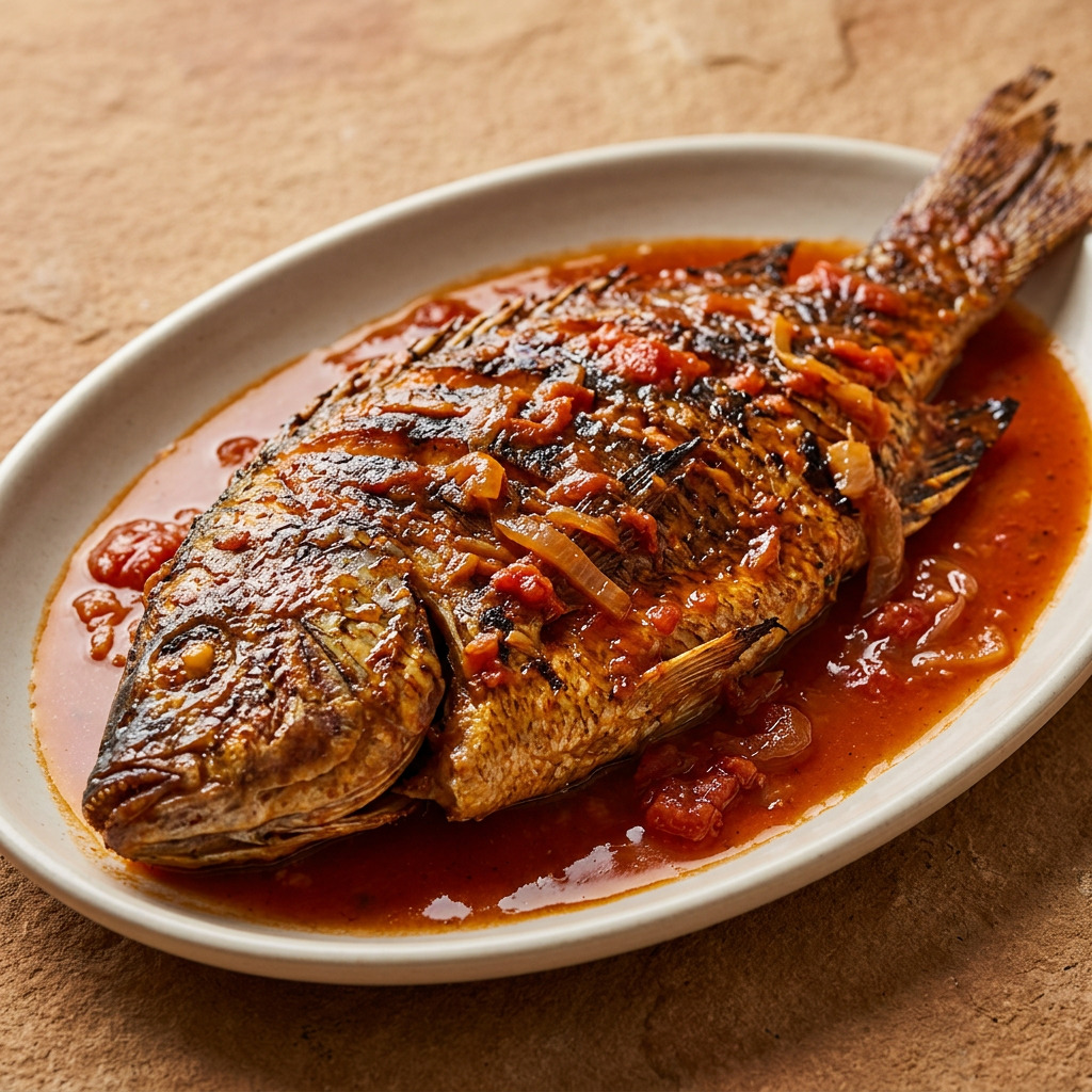 Mojarra tachogobi von der Plancha