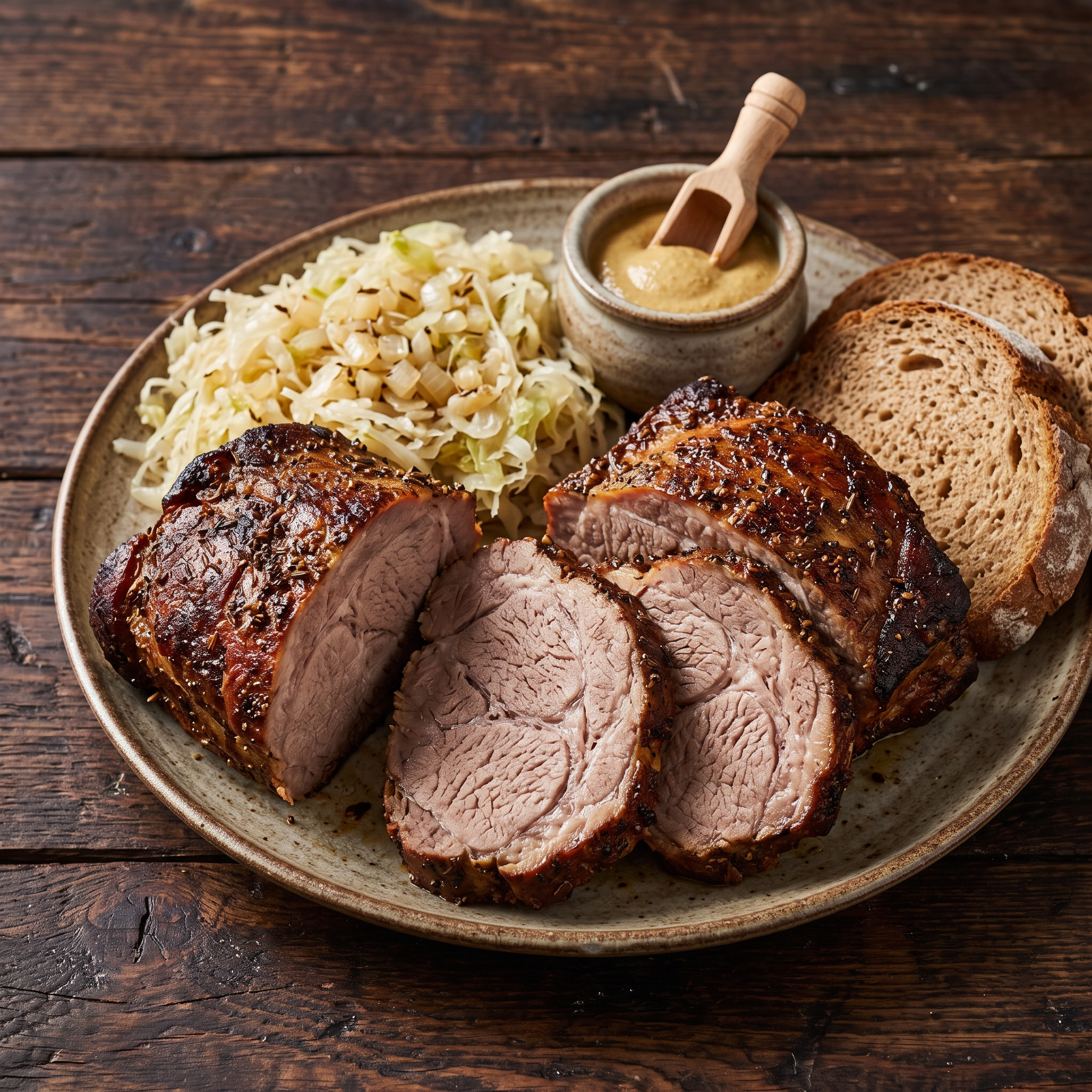 Mutzbraten vom Drehspieß