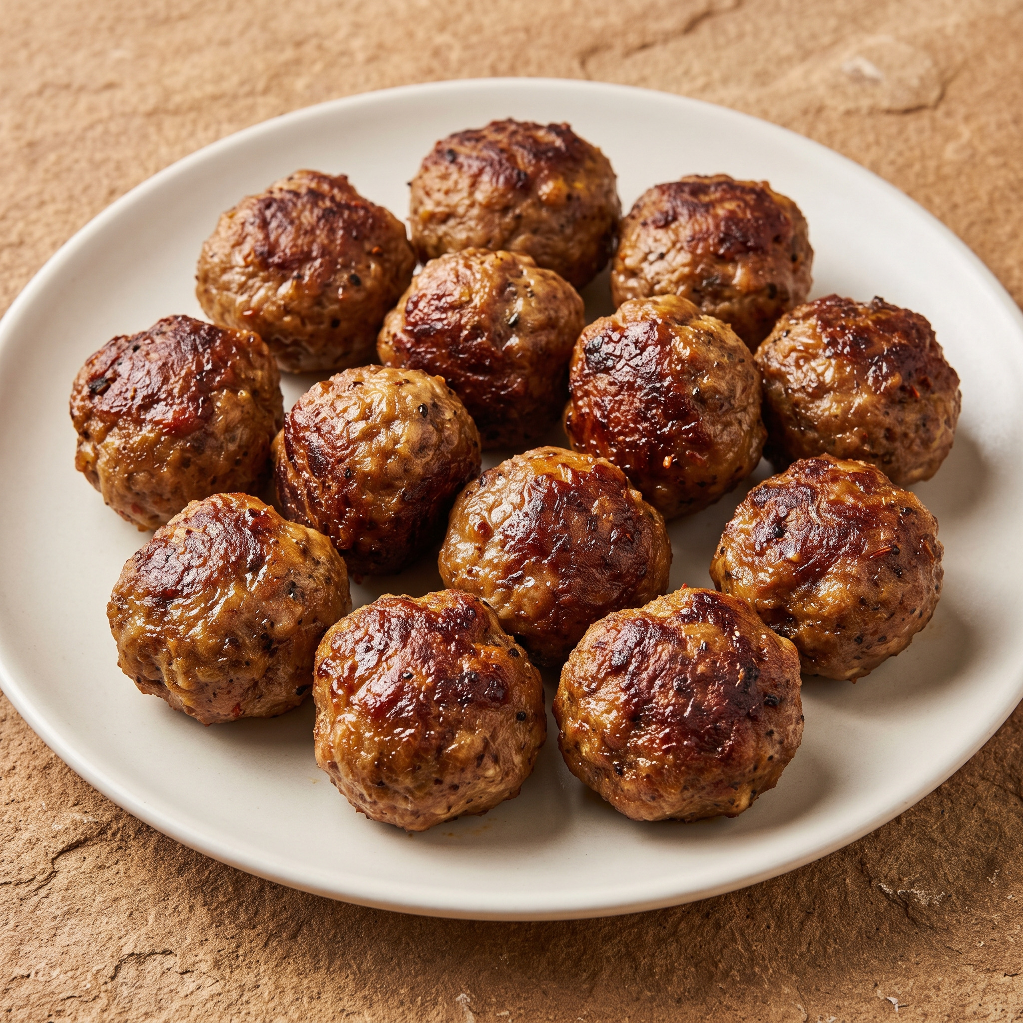 Pakistanisch inspirierte Lammwurstbällchen vom Grill