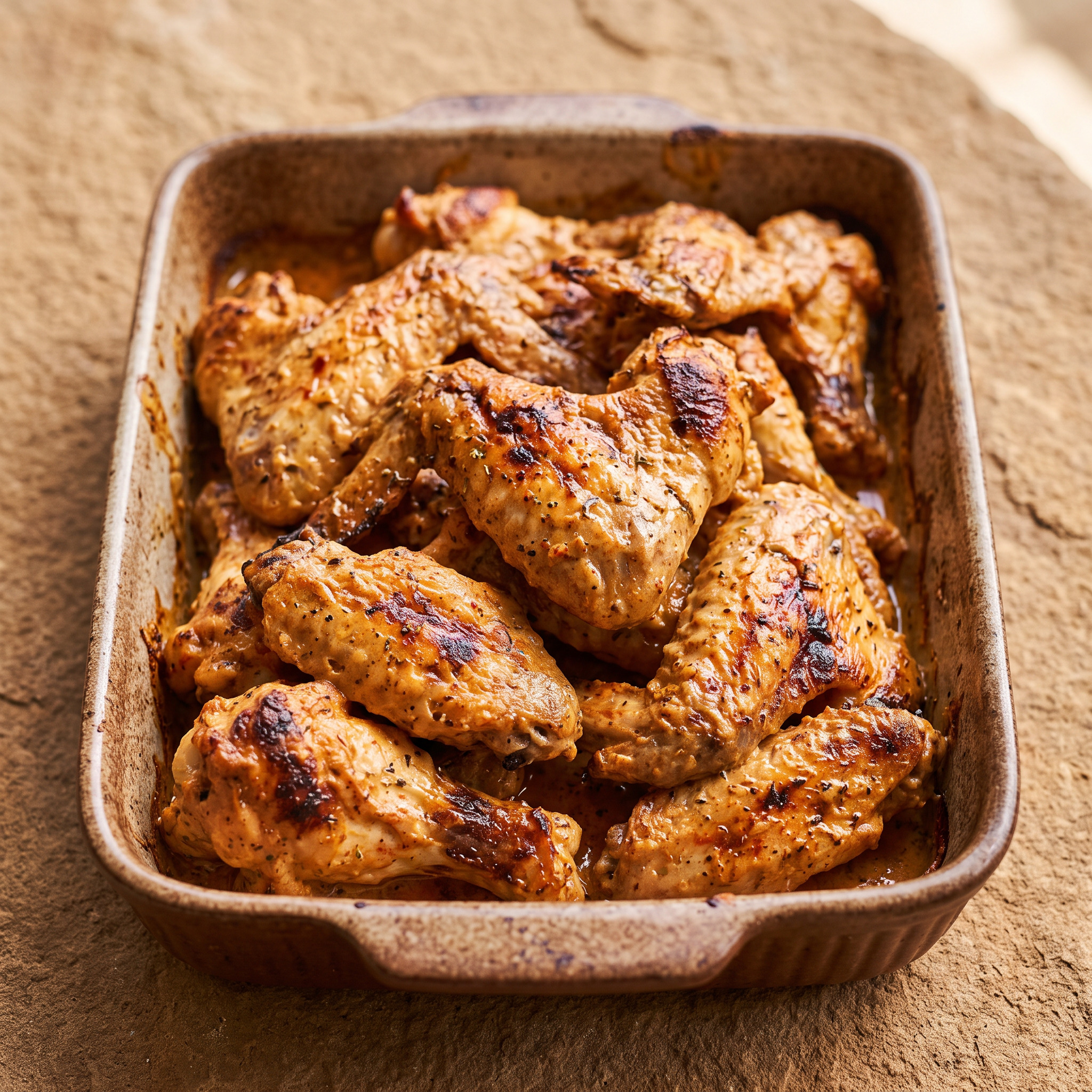 Paprika-Joghurt-Flügel vom Zweizonen-Grill