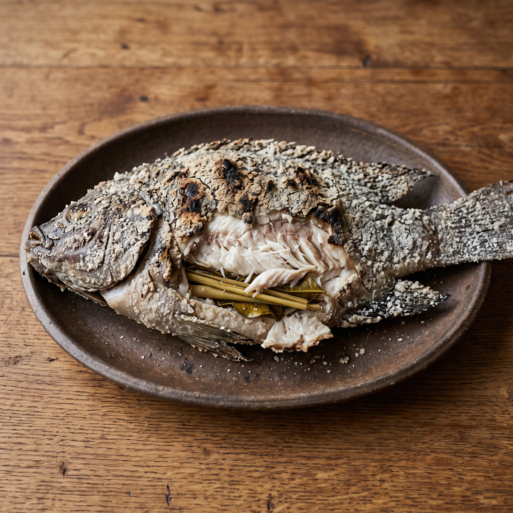 Pla Pao mit ganzem Tilapia