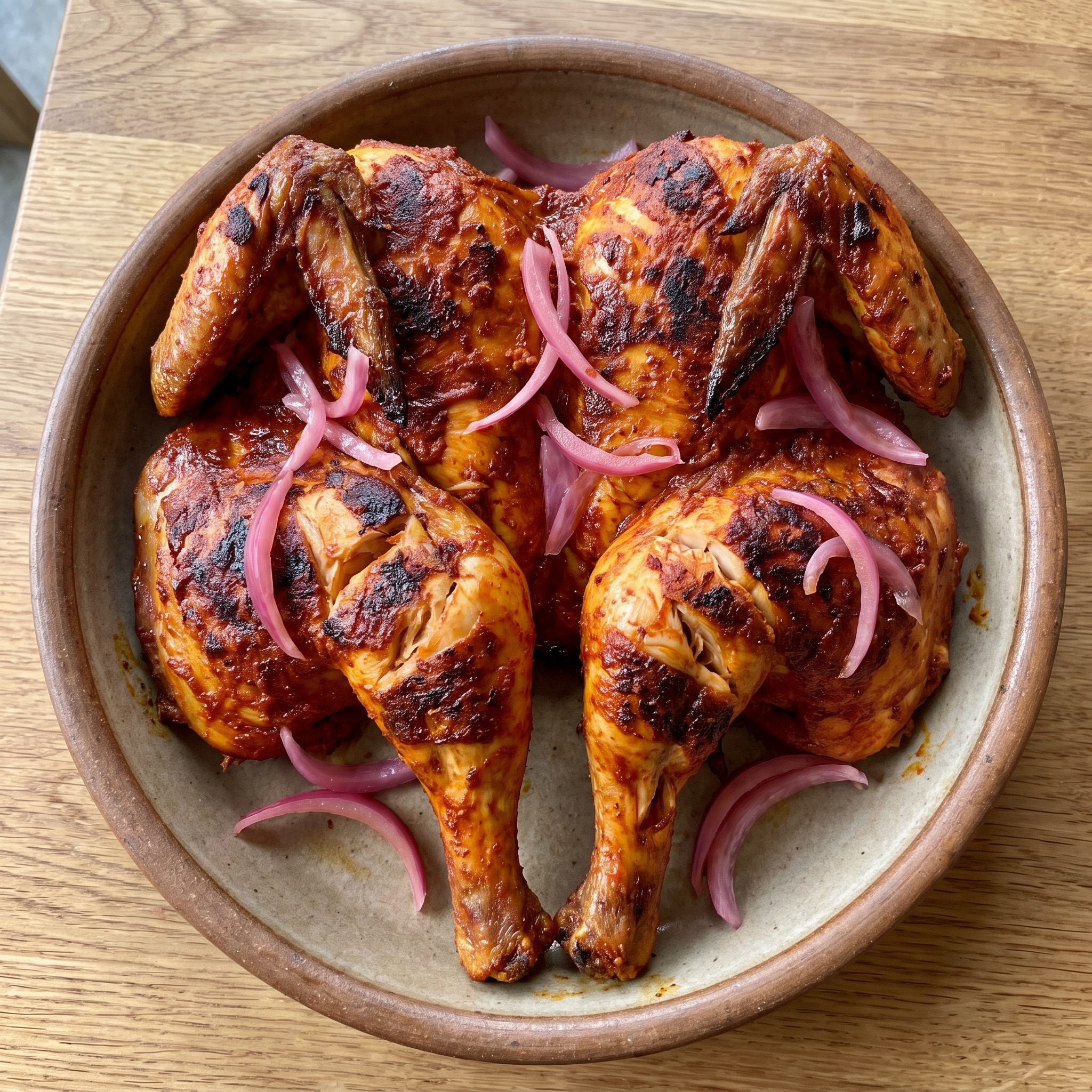 Pollo en Achiote vom Holzkohlegrill