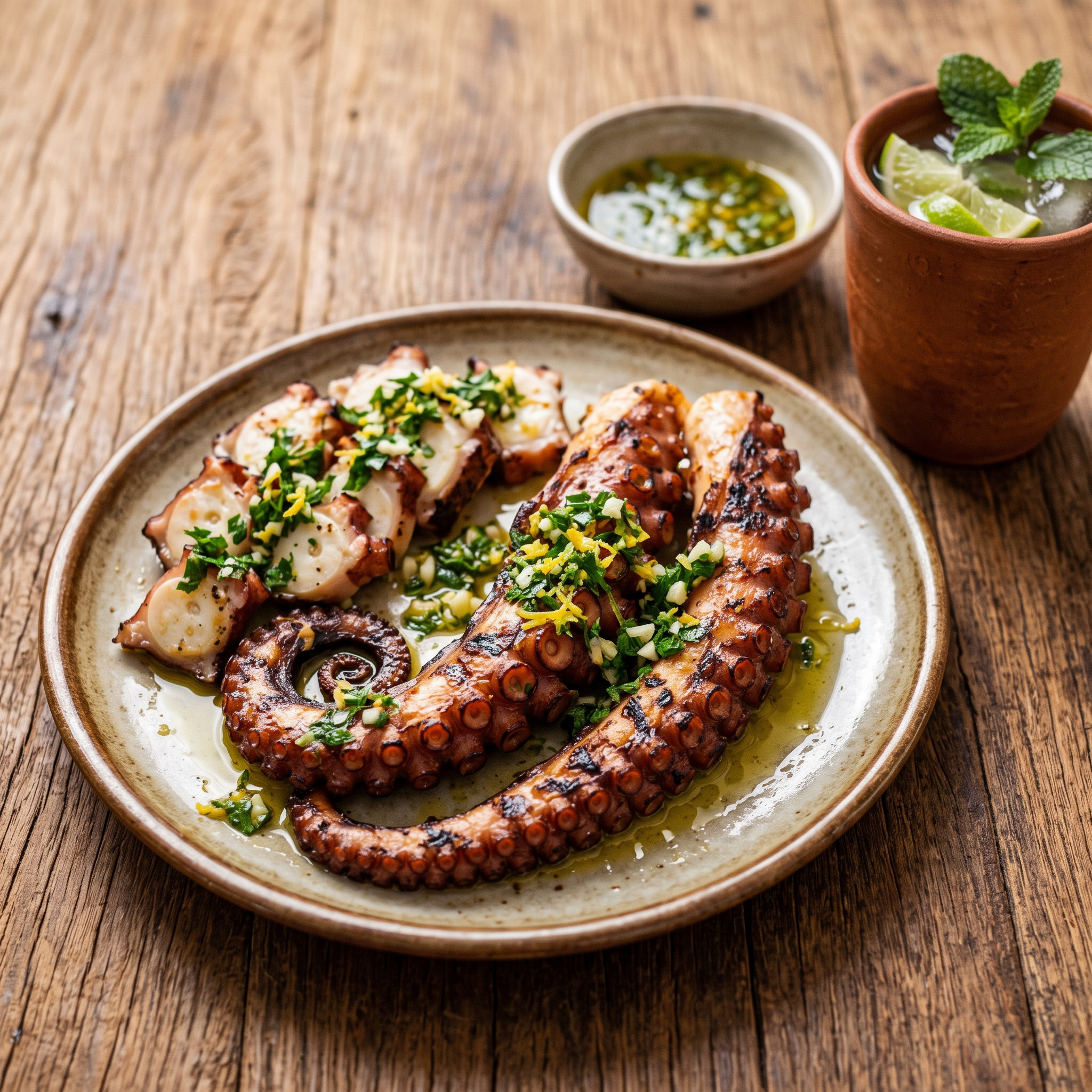 Polvo na brasa: Oktopus direkt über Glut