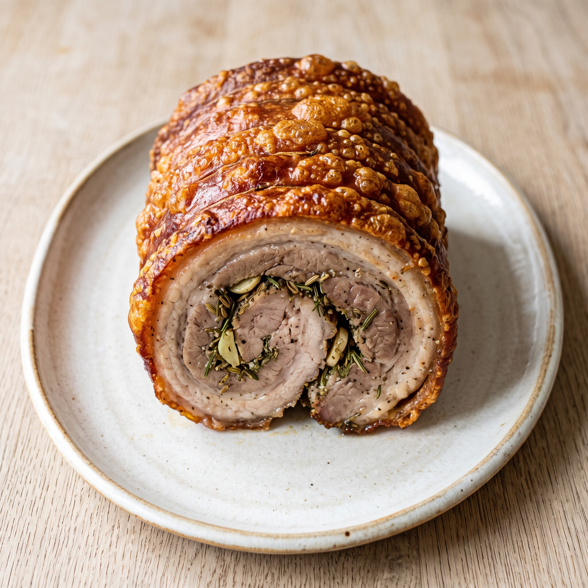 Porchetta alla romana vom Drehspieß