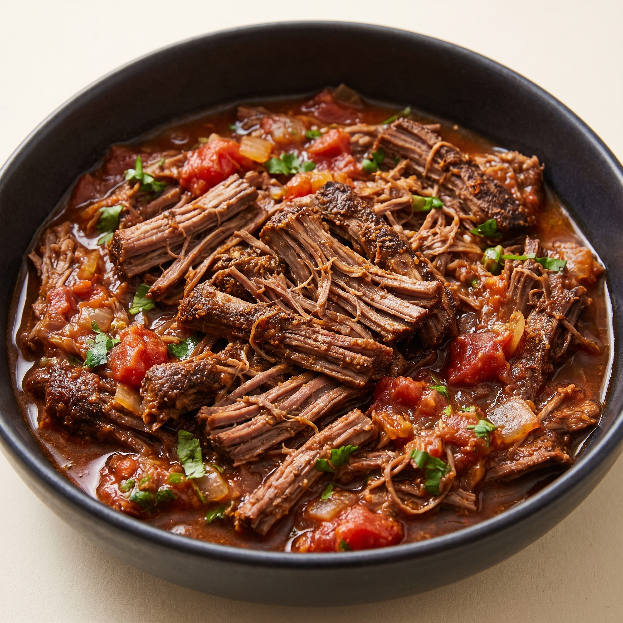 Pulled Beef mit Chili-Limetten-Sauce