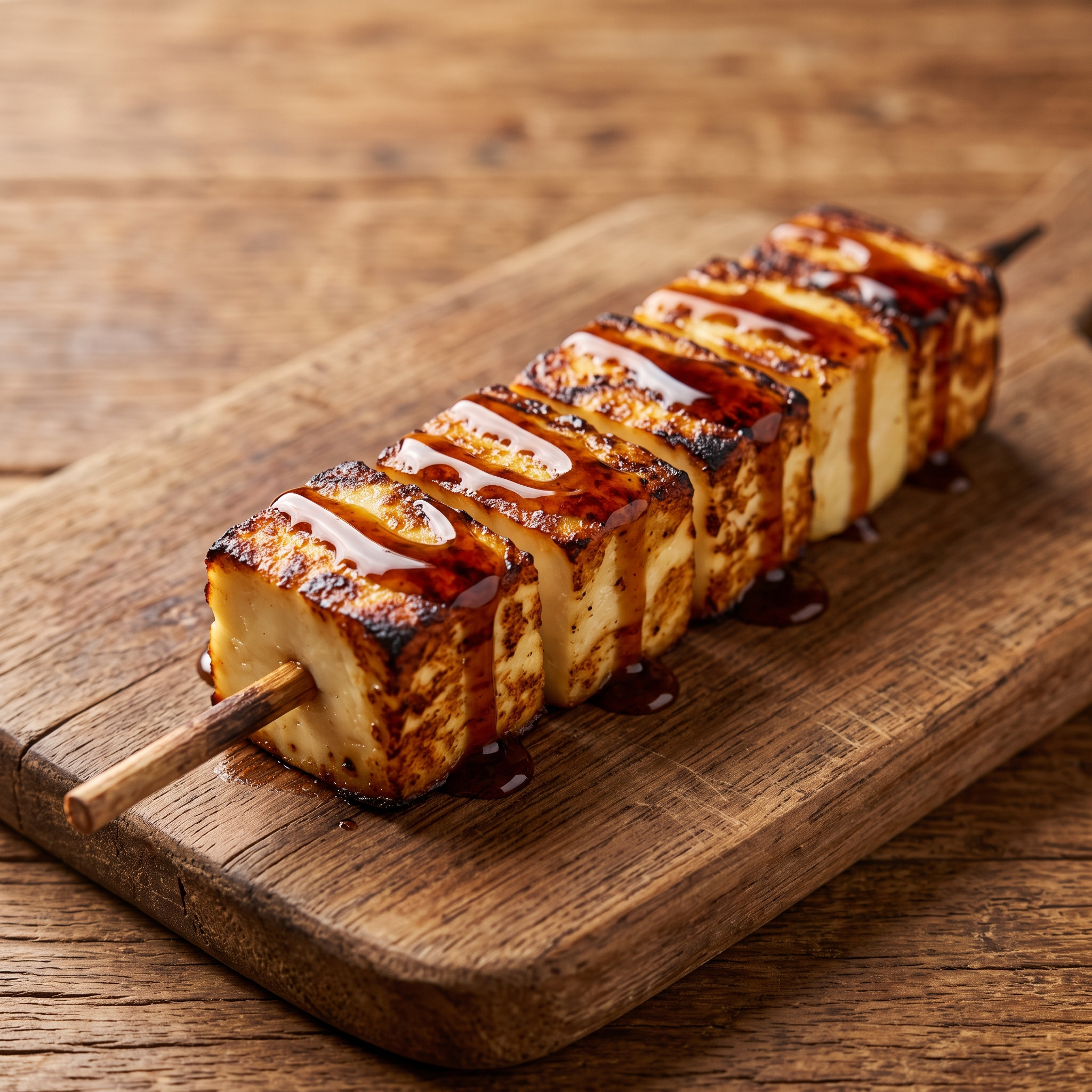 Queijo coalho mit Melaço vom Grill
