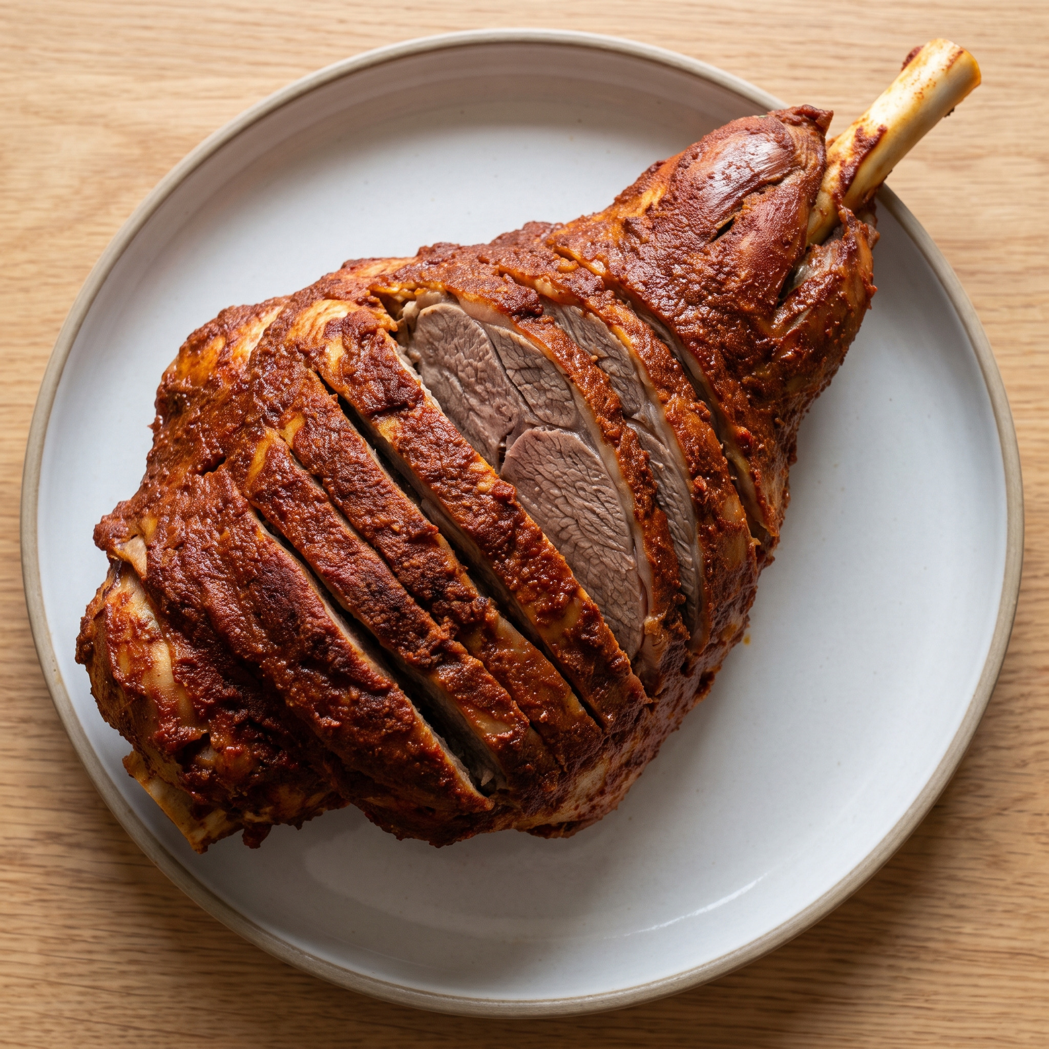 Raan Musallam am Grill-Drehspieß