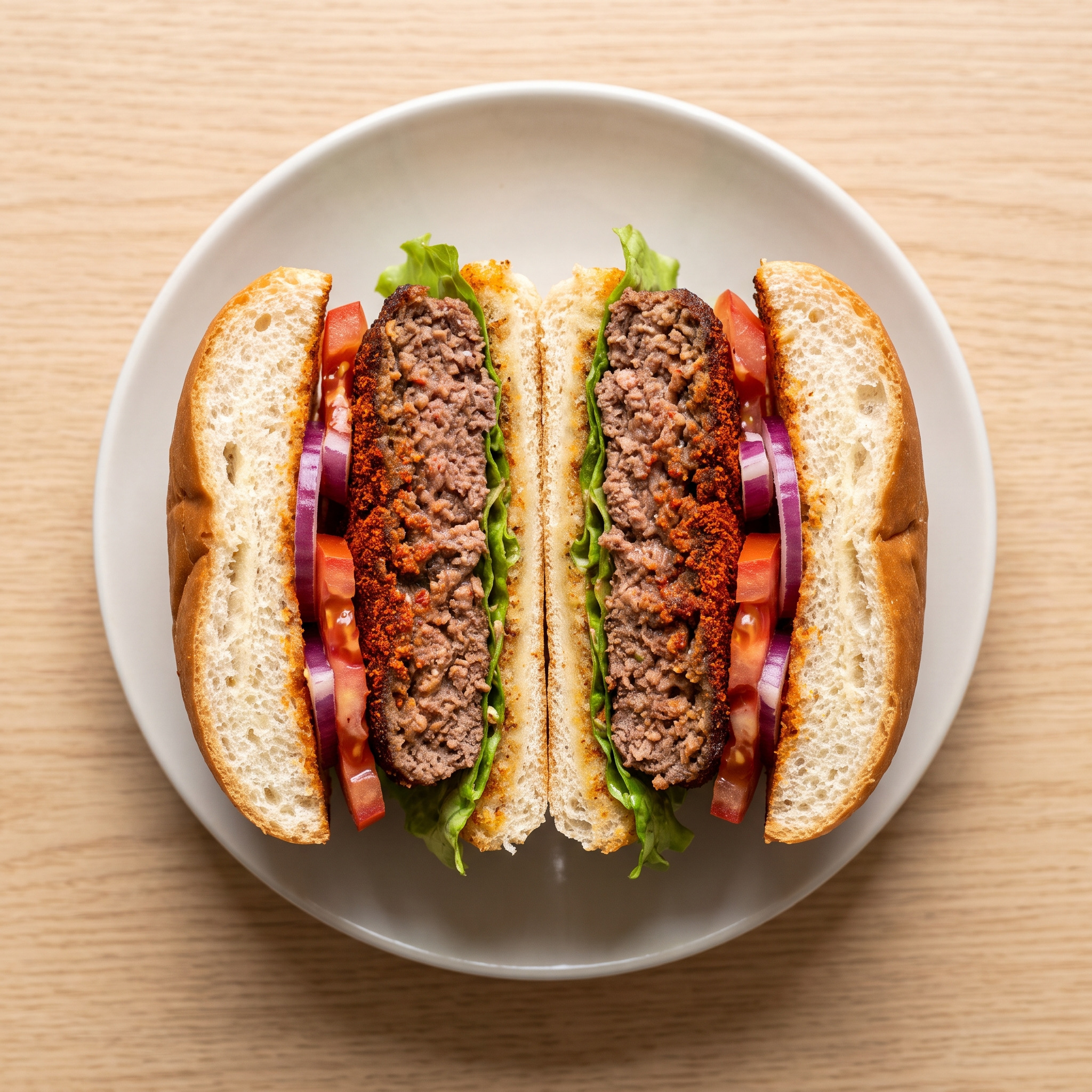 Rinder-Suya-Burger vom Grill