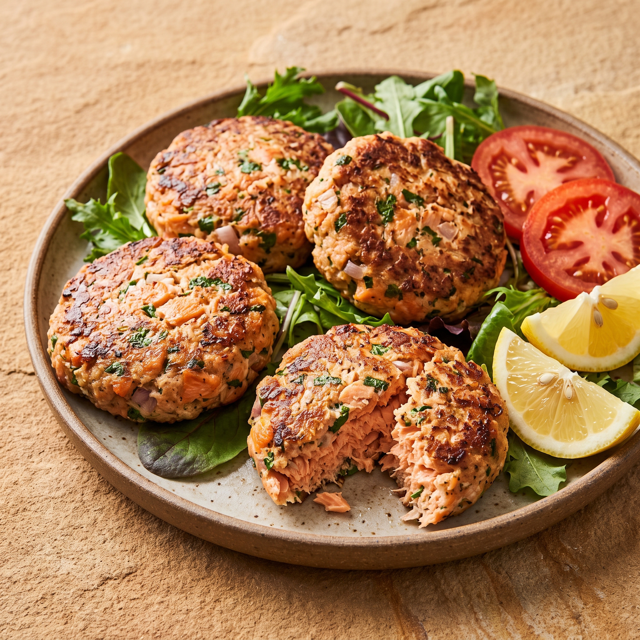 Saftige Patties mit feiner Zitronennote