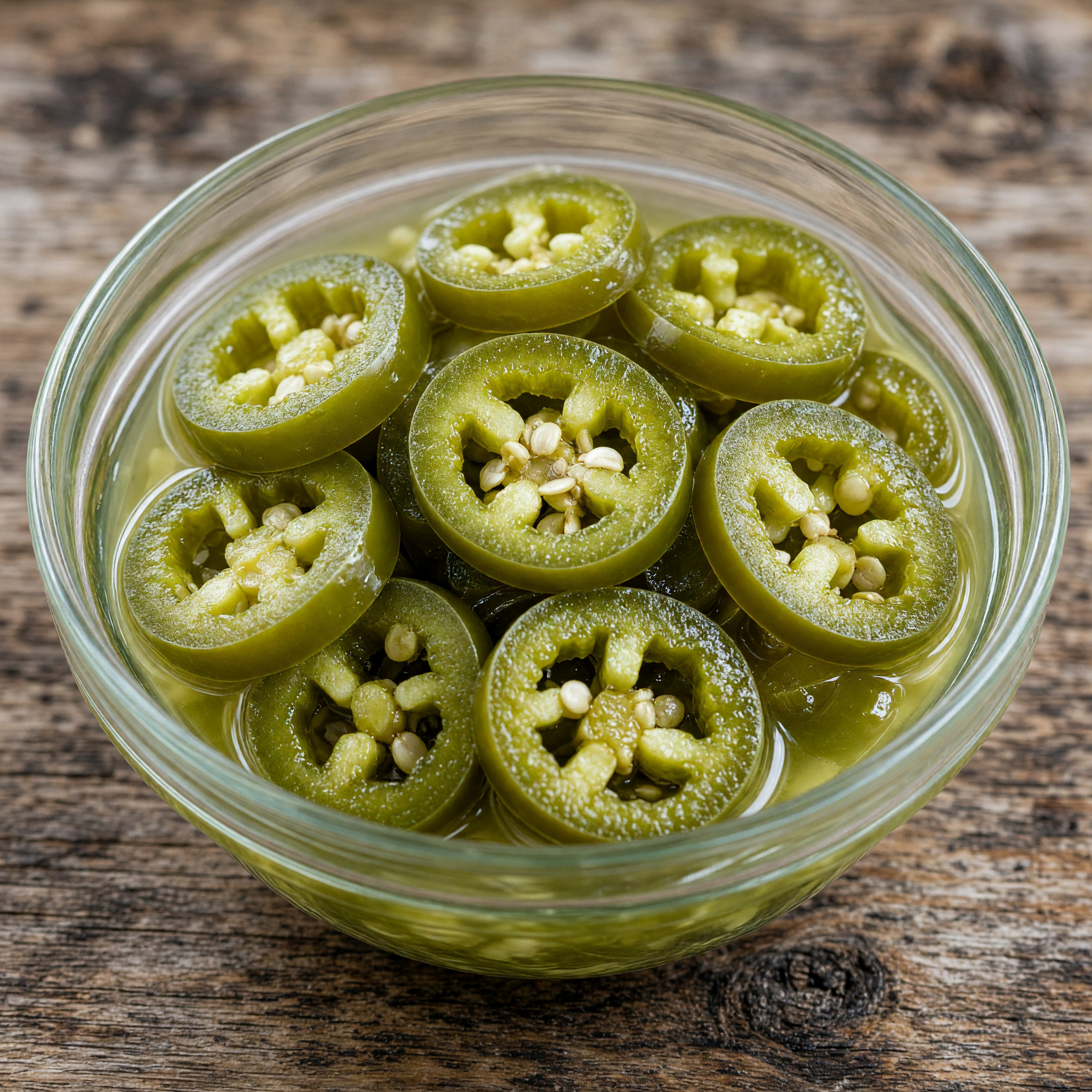 Schnell eingelegte Jalapeños