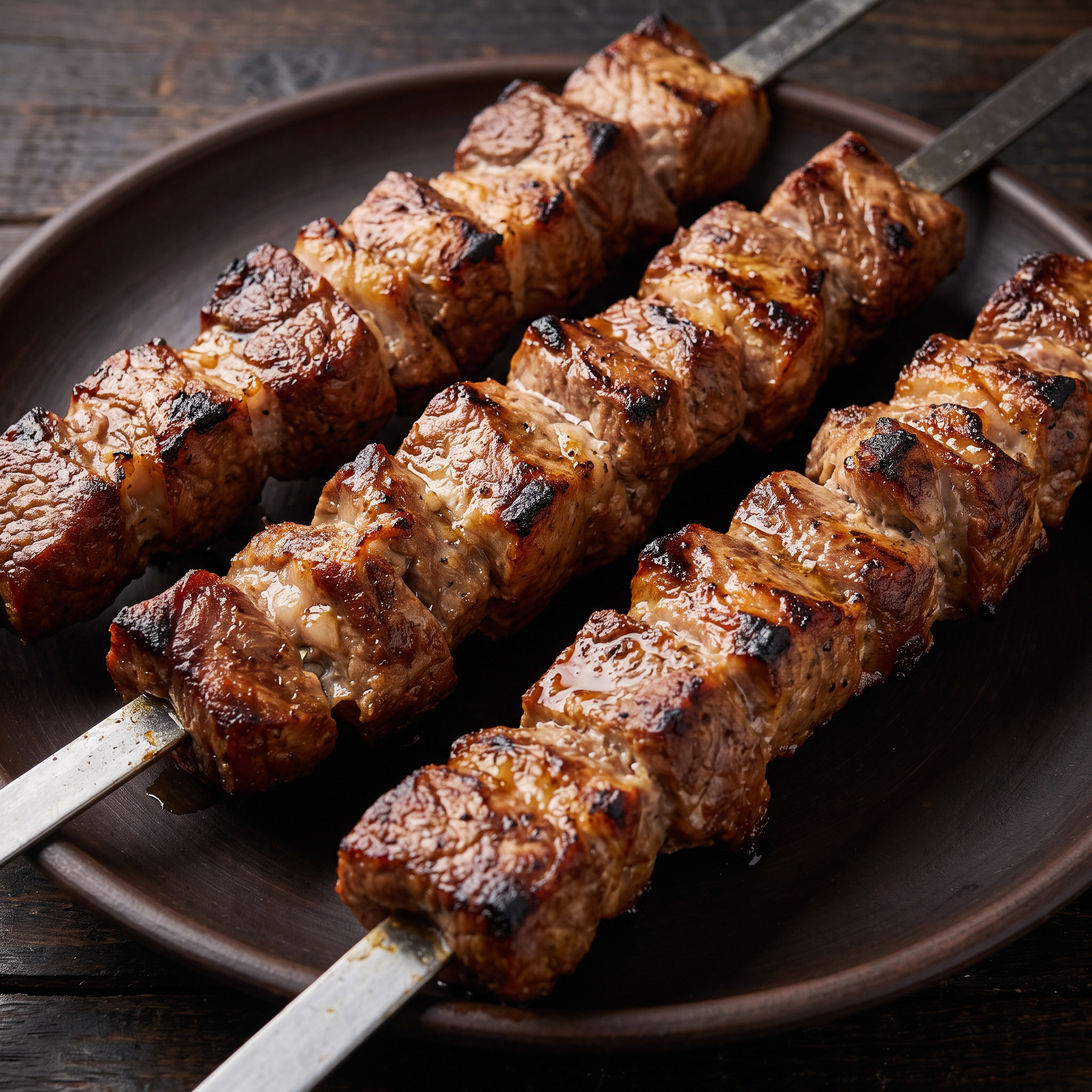 Schweinefleisch-Khorovats vom Mangal