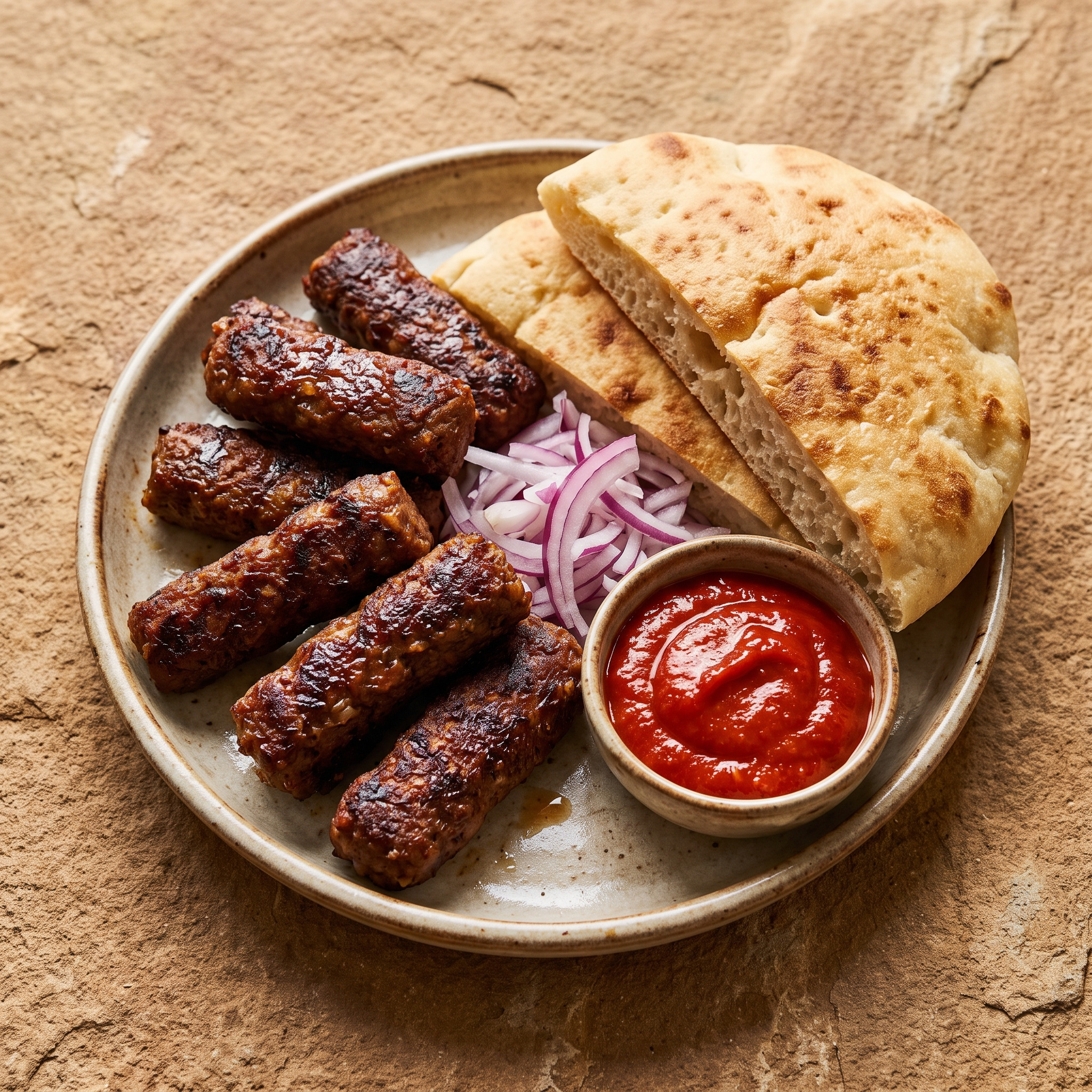 Seitan-Ćevapi vom Grill