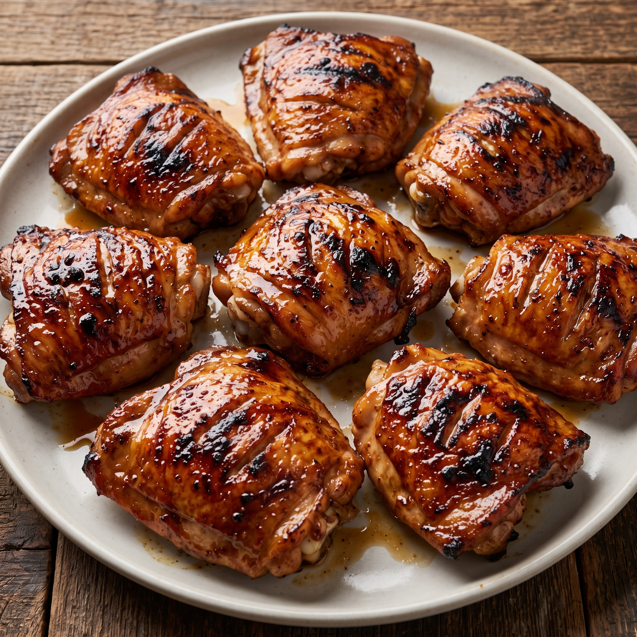 Slow Braaied Chicken Thighs: Hähnchen vom Braai