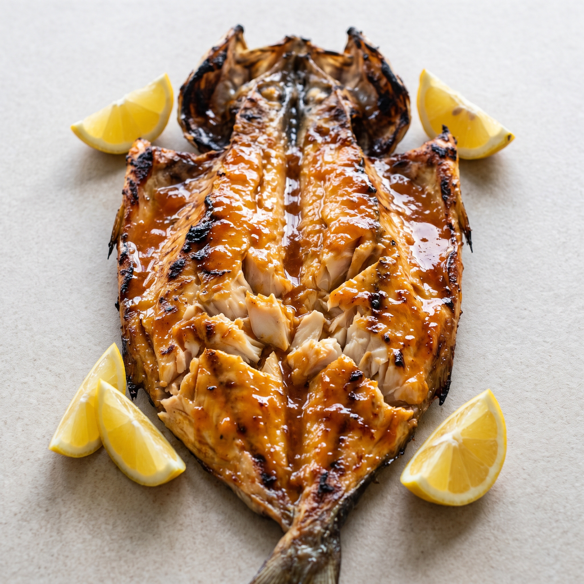 Snoek mit Aprikosenglasur vom Braai