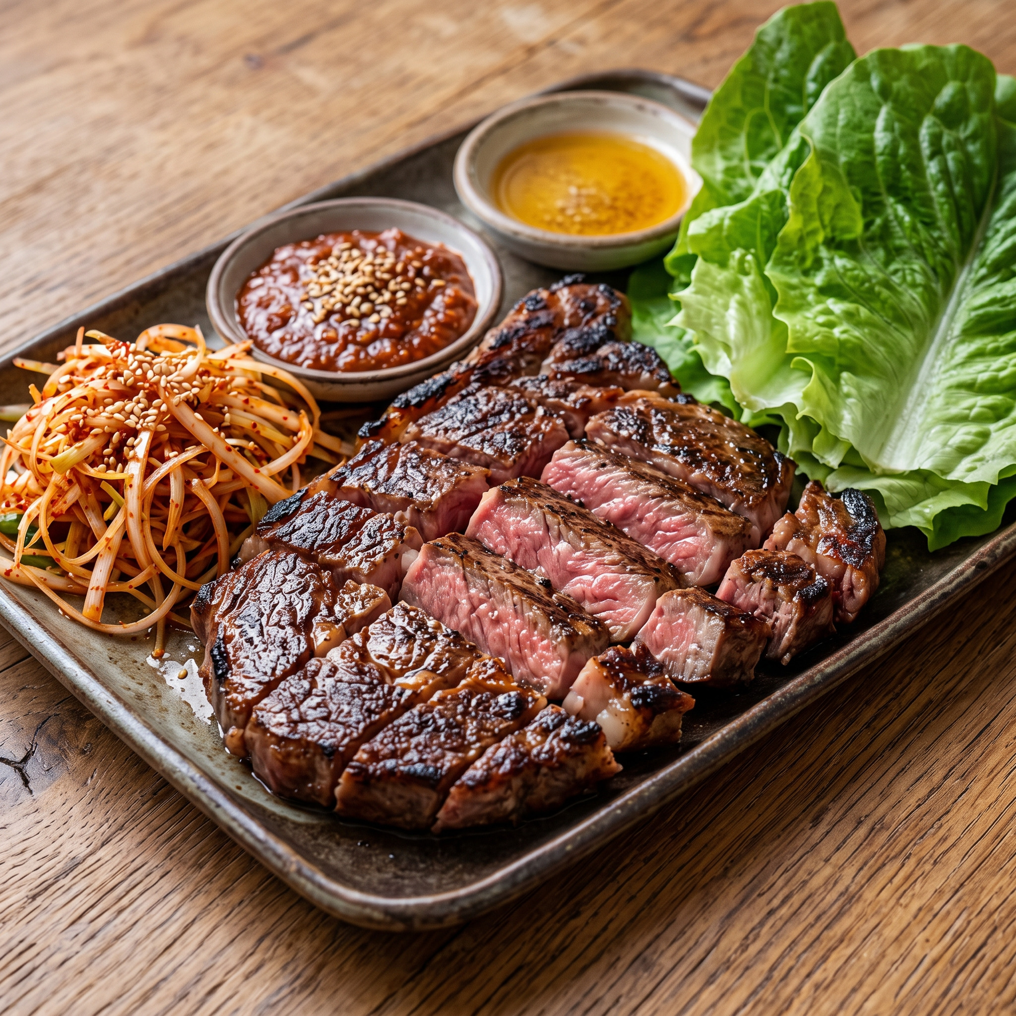 Soegogi-gui mit Rinder-Ribeye-Steaks