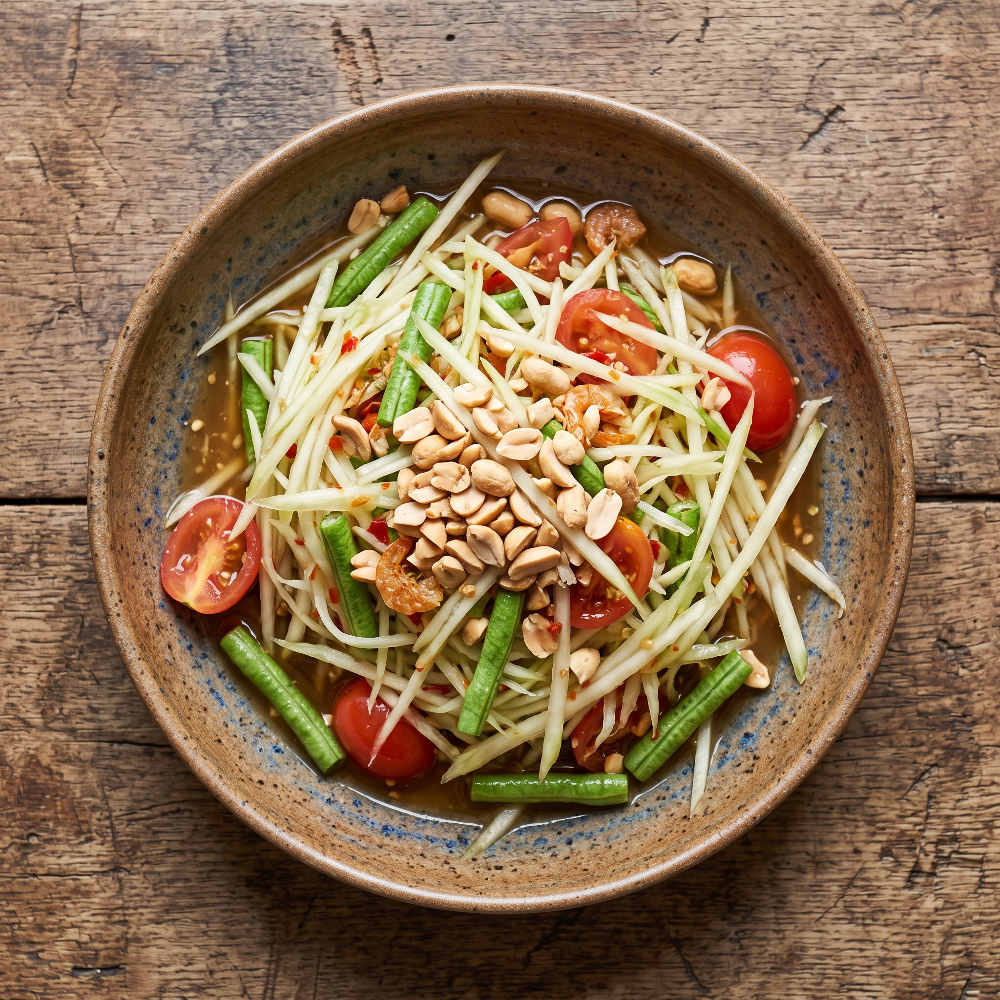 Som Tam Thai: Knackiger Papayasalat zum Grillen