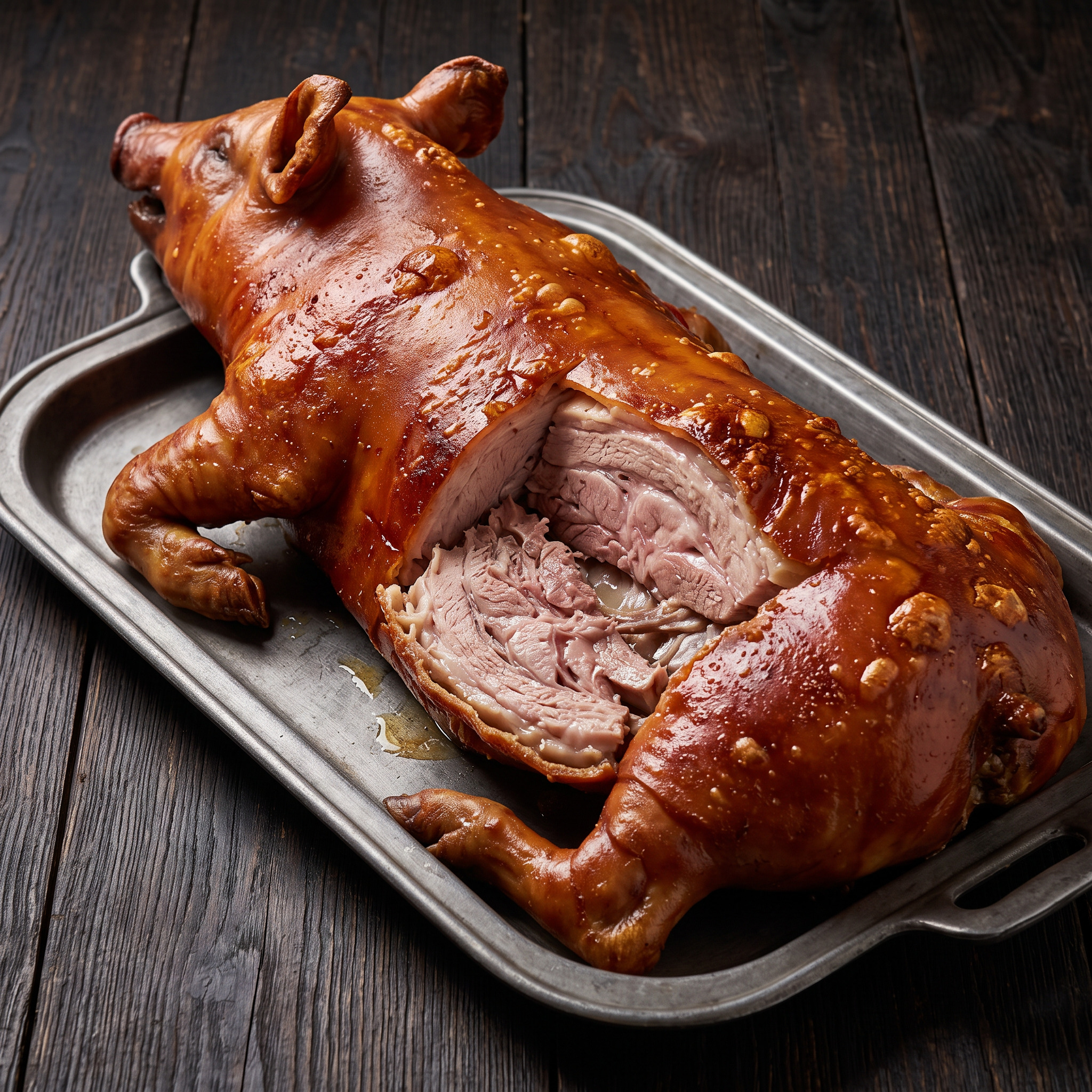 Spanferkel aus der Grillkiste