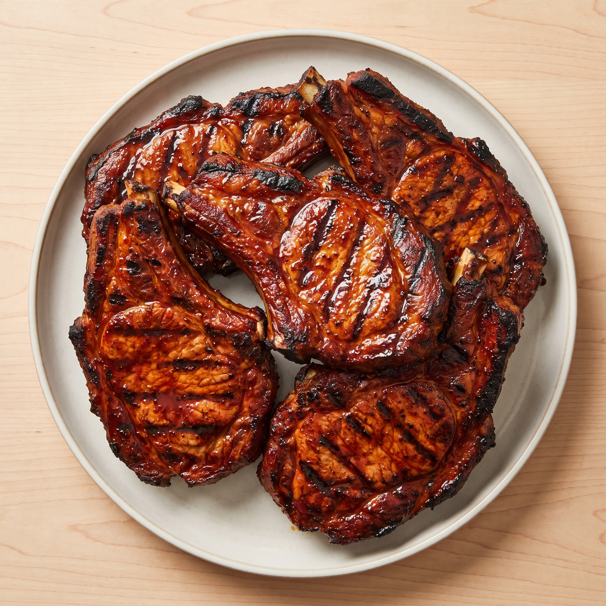 St. Louis Pork Steaks vom Grill