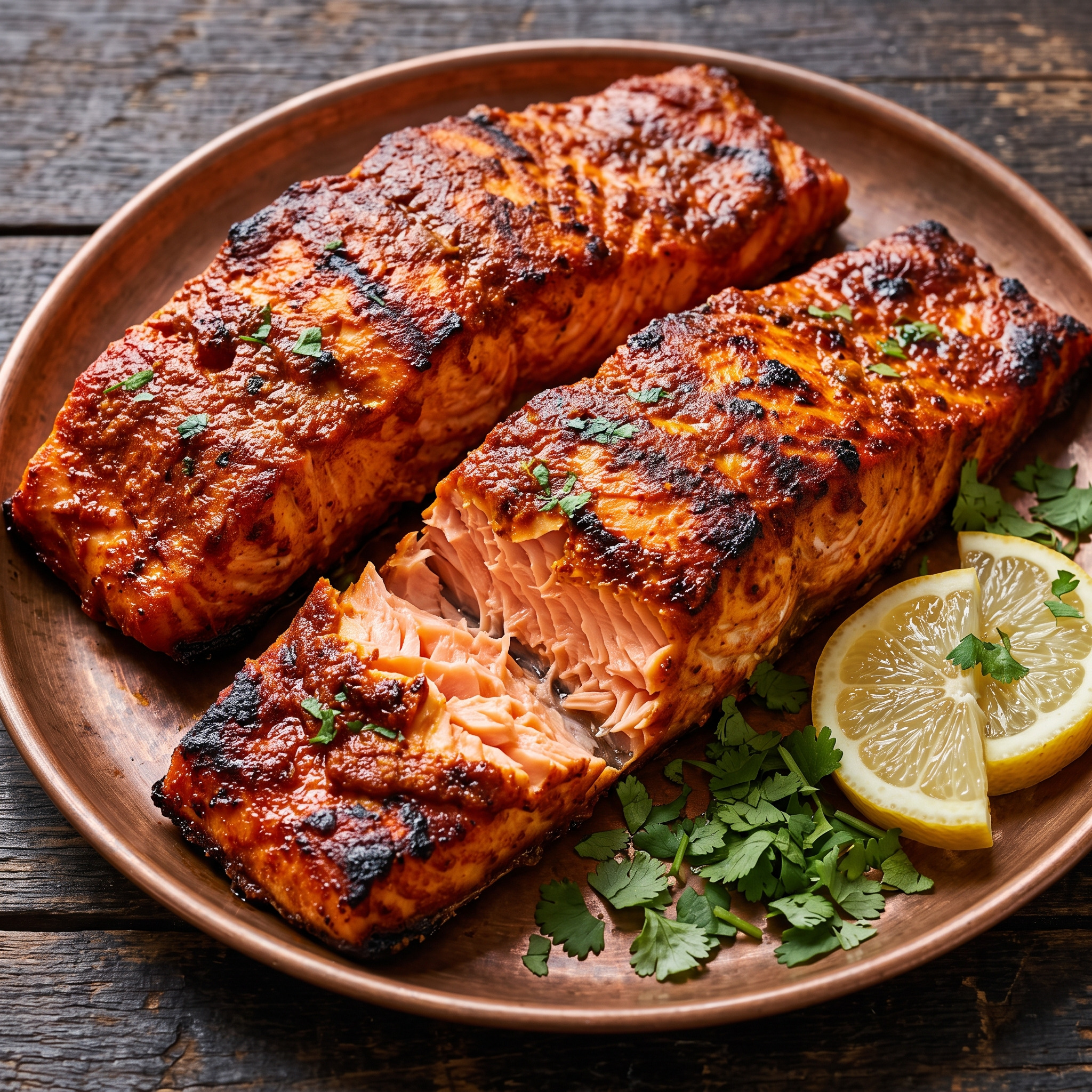 Tandoori-Lachs vom Grill