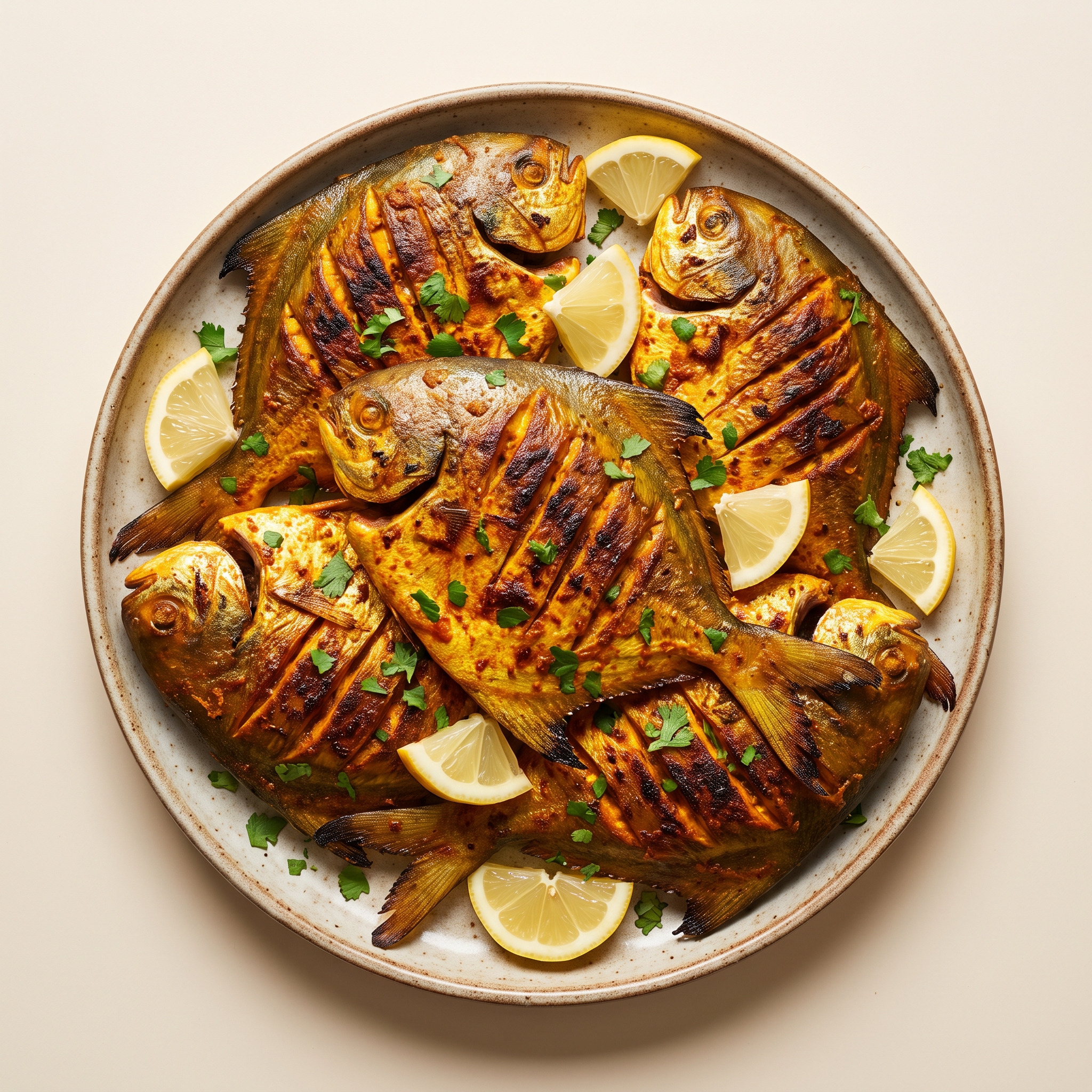 Tandoori Pomfret vom Grill