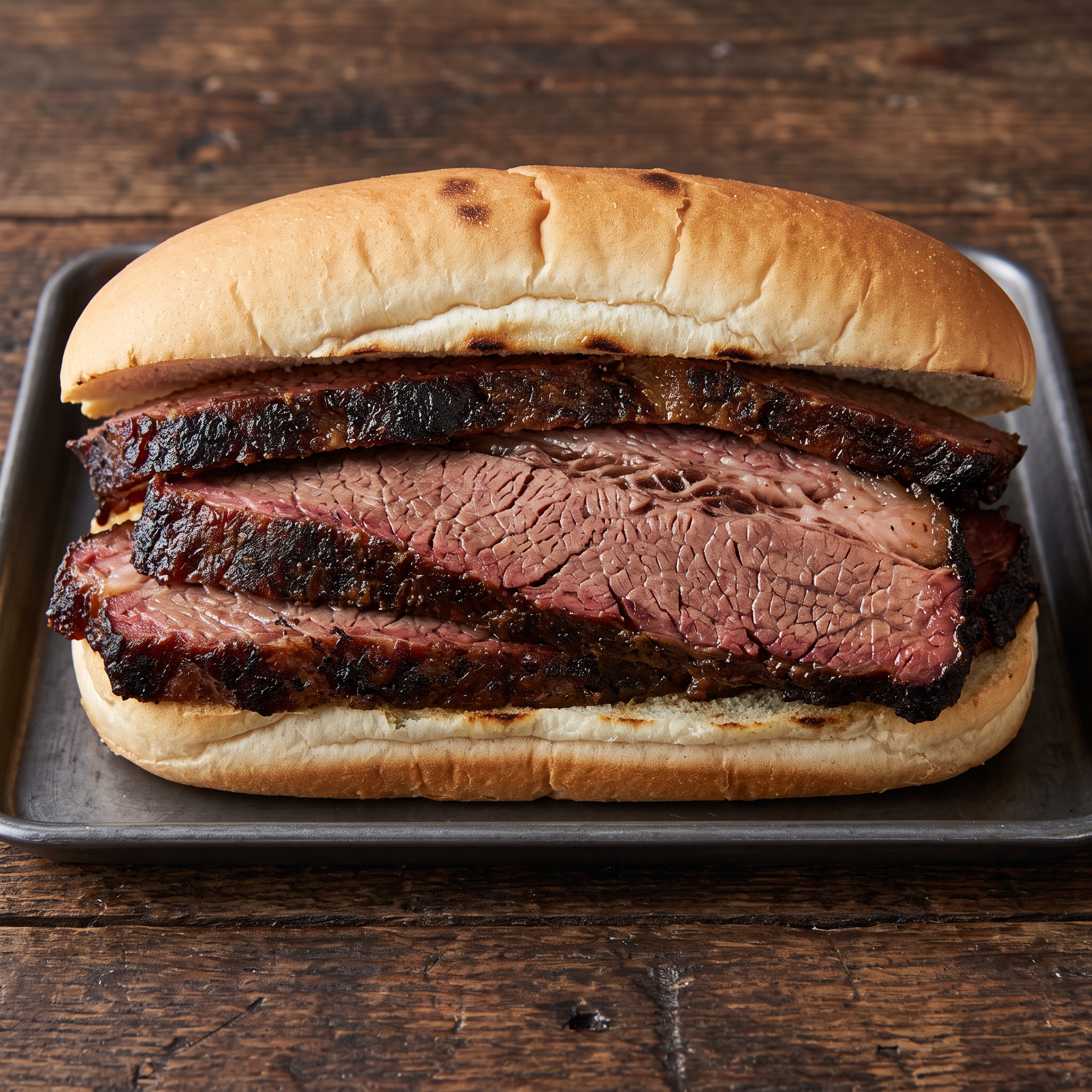 Texas-Brisket-Sandwich vom Smoker