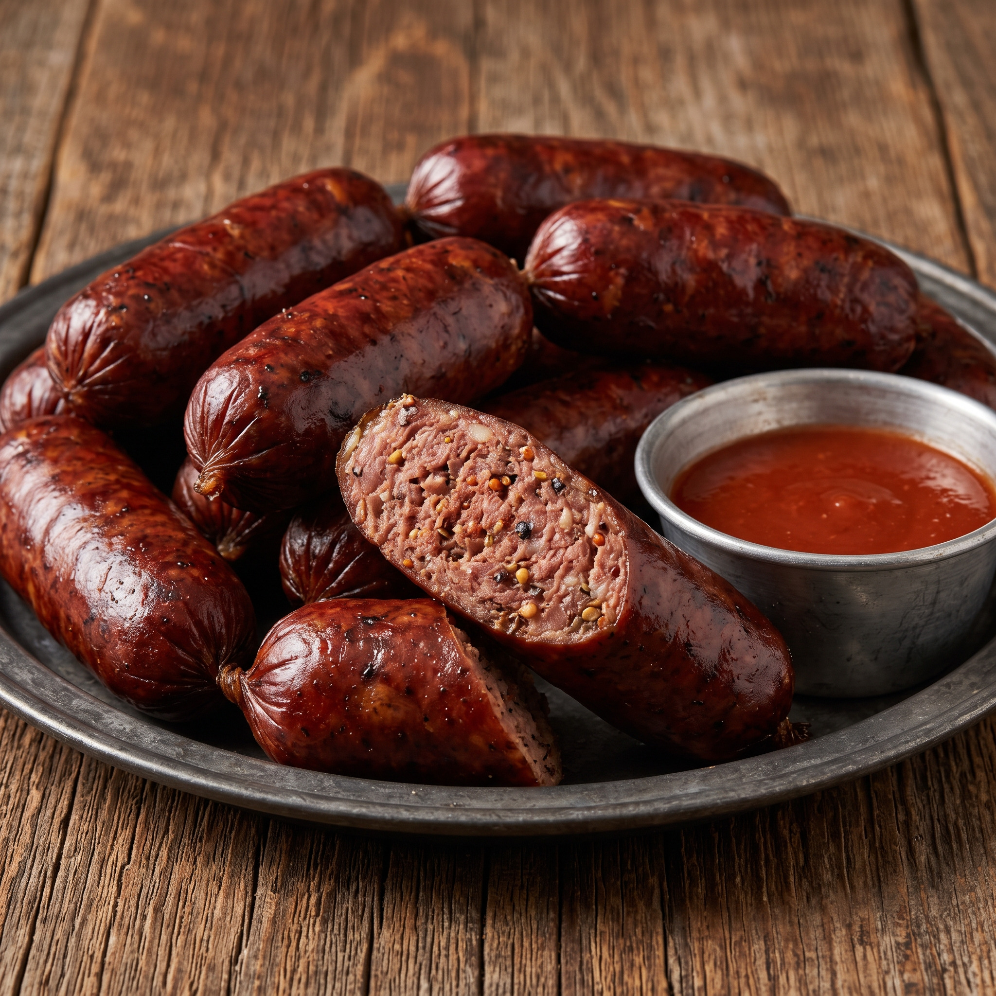 Texas Hot Links aus dem Smoker