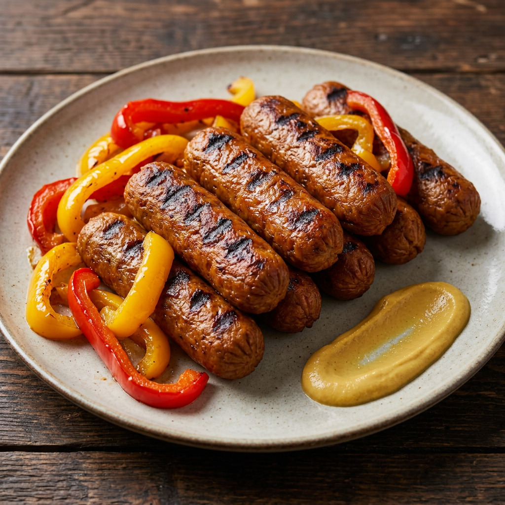 Vegane Seitan-Grillwürste vom Grill