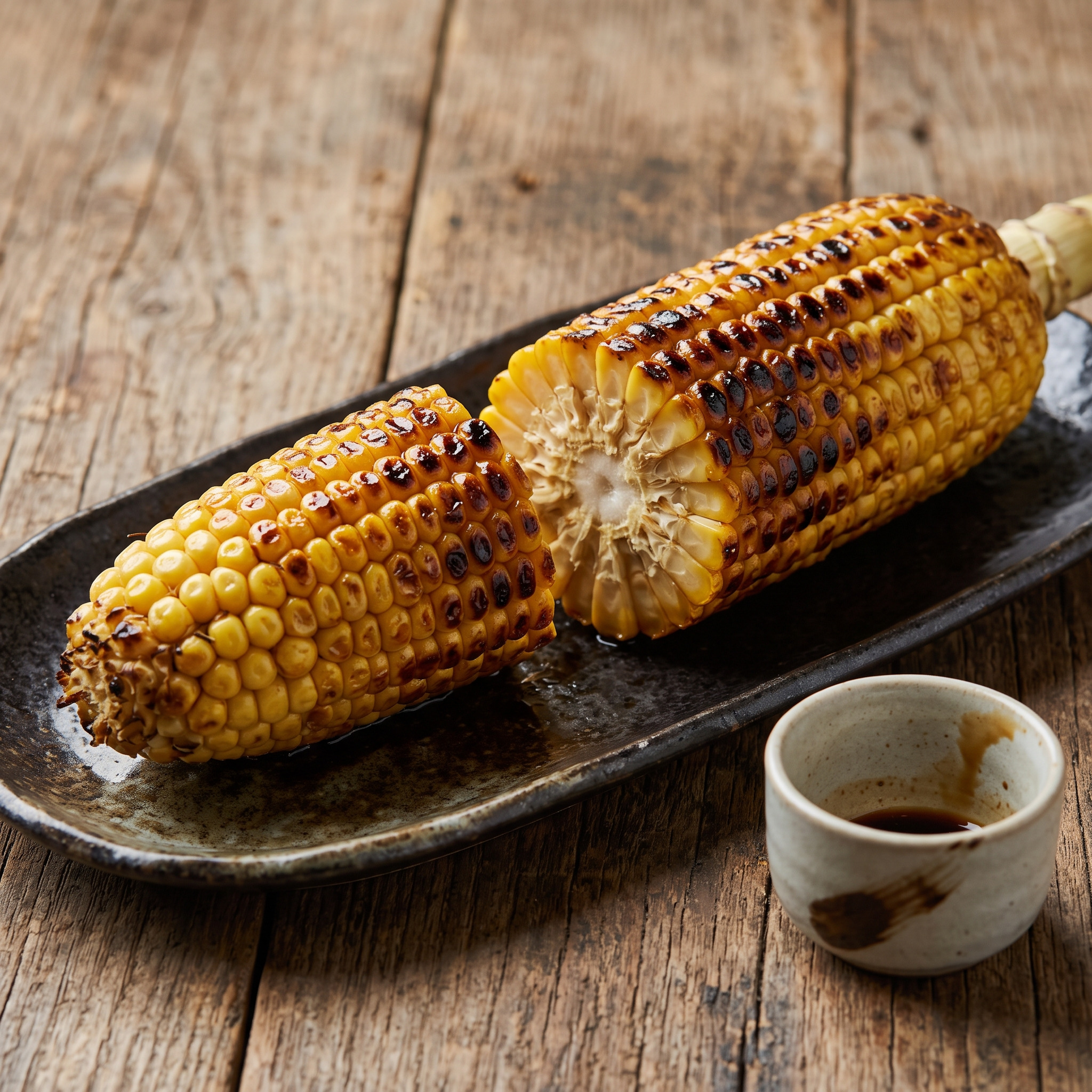 Yaki tōmorokoshi – Mais mit Sojaglasur